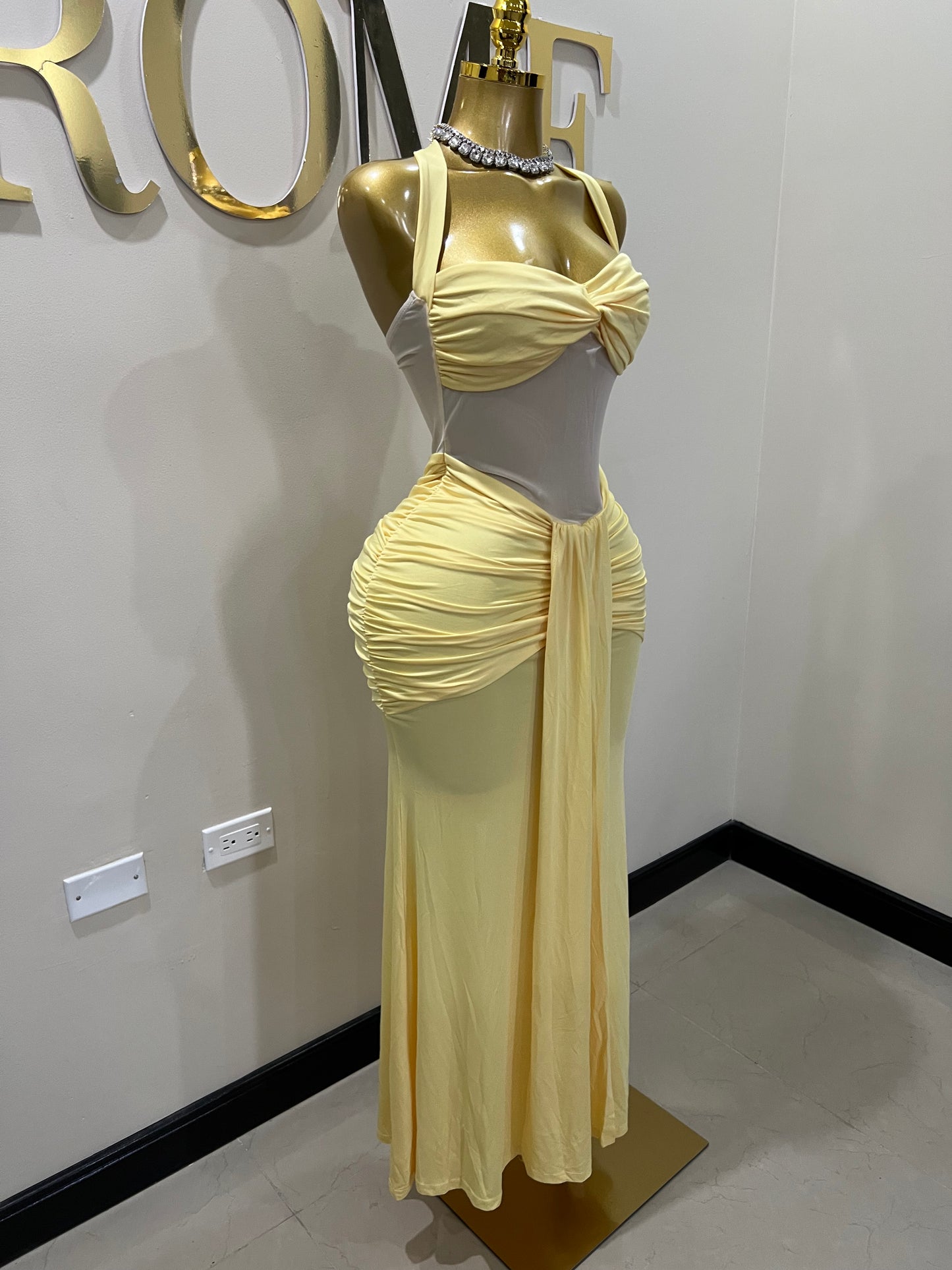 Sweetheart Nara Dress (Yellow)