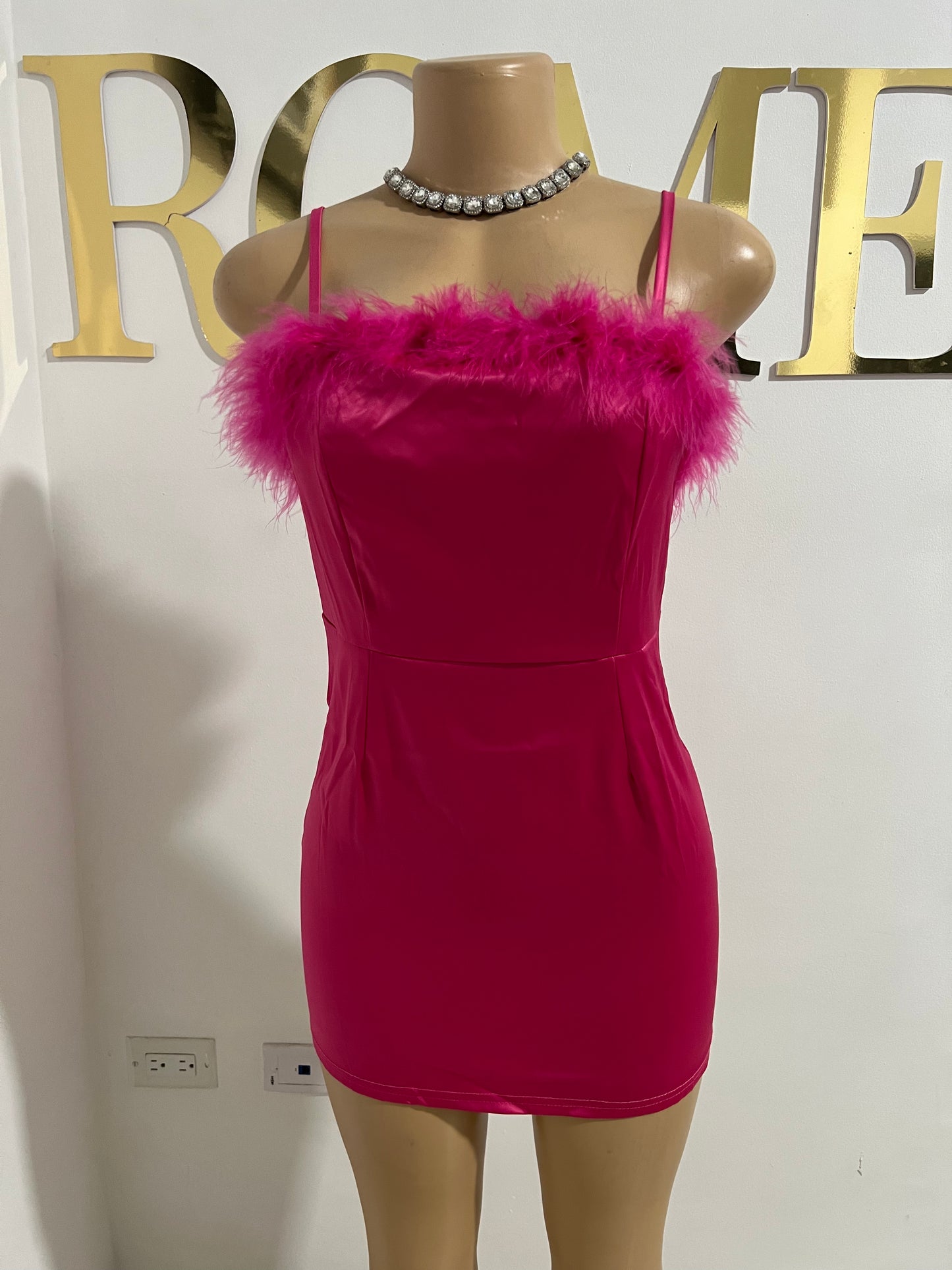 Barbie Super Mini Spaghetti Dress (Pink)