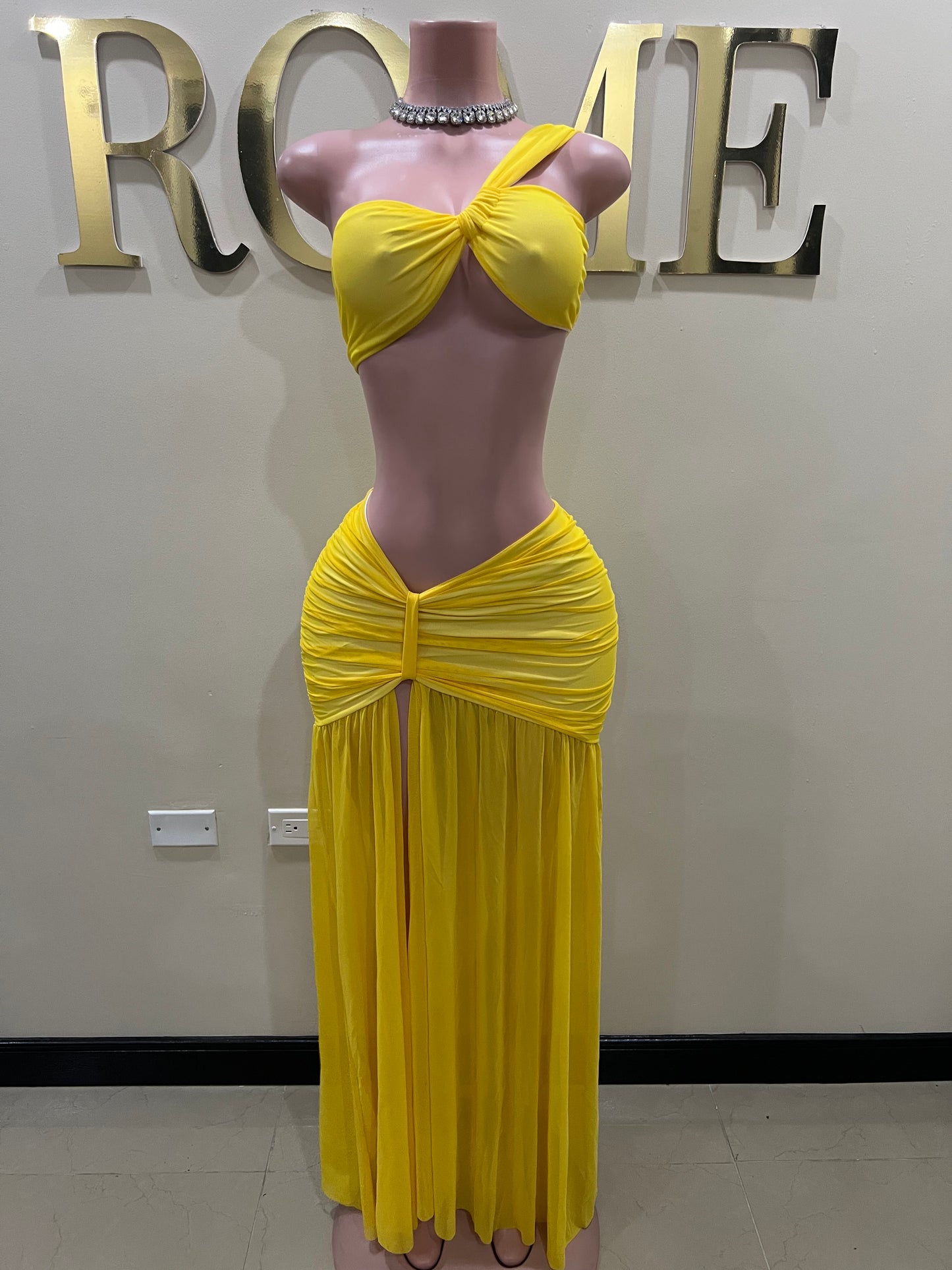 Emma Giselle Skirt Set (Yellow)