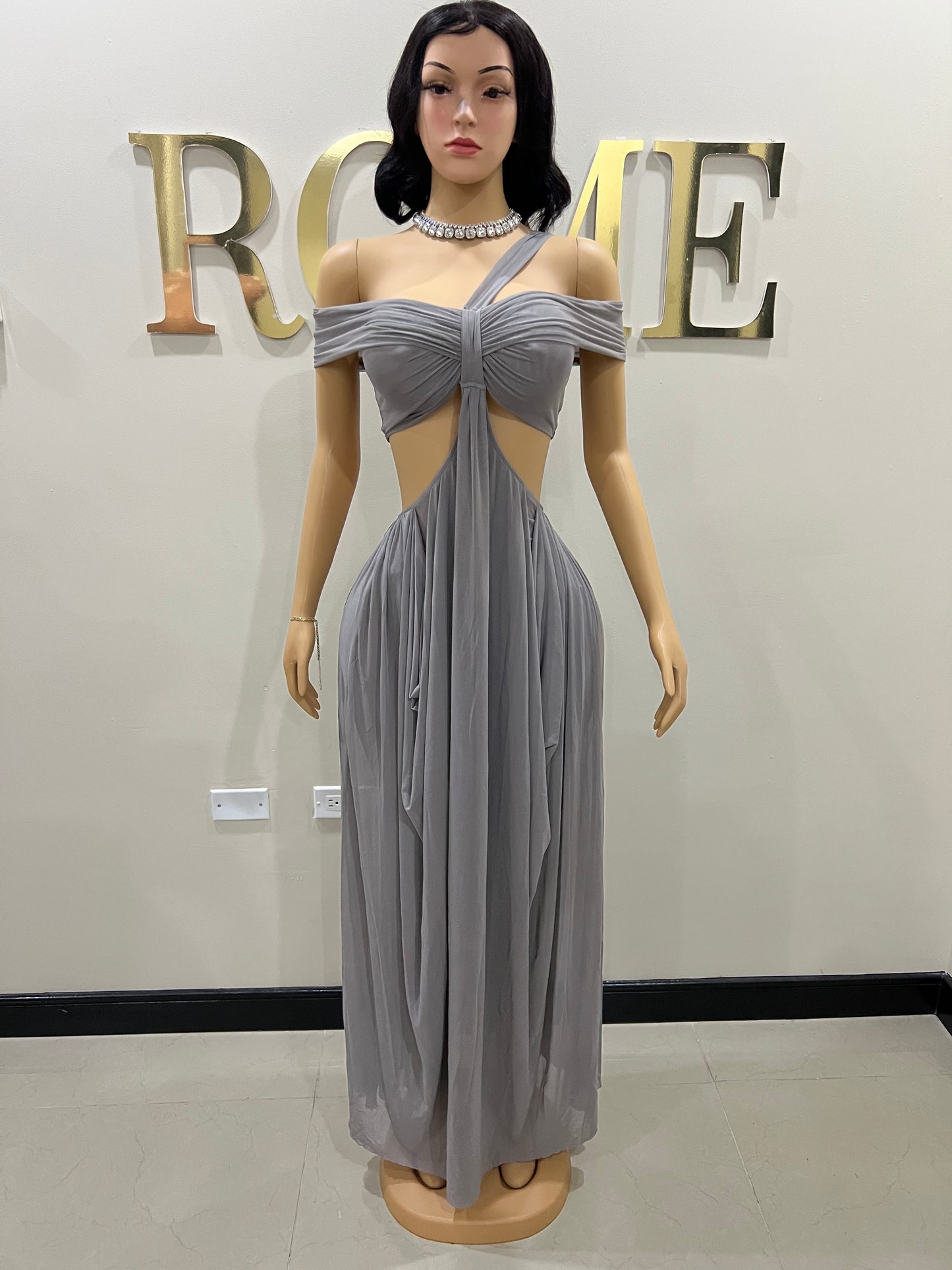 Ruby Mesh Dress (Grey)
