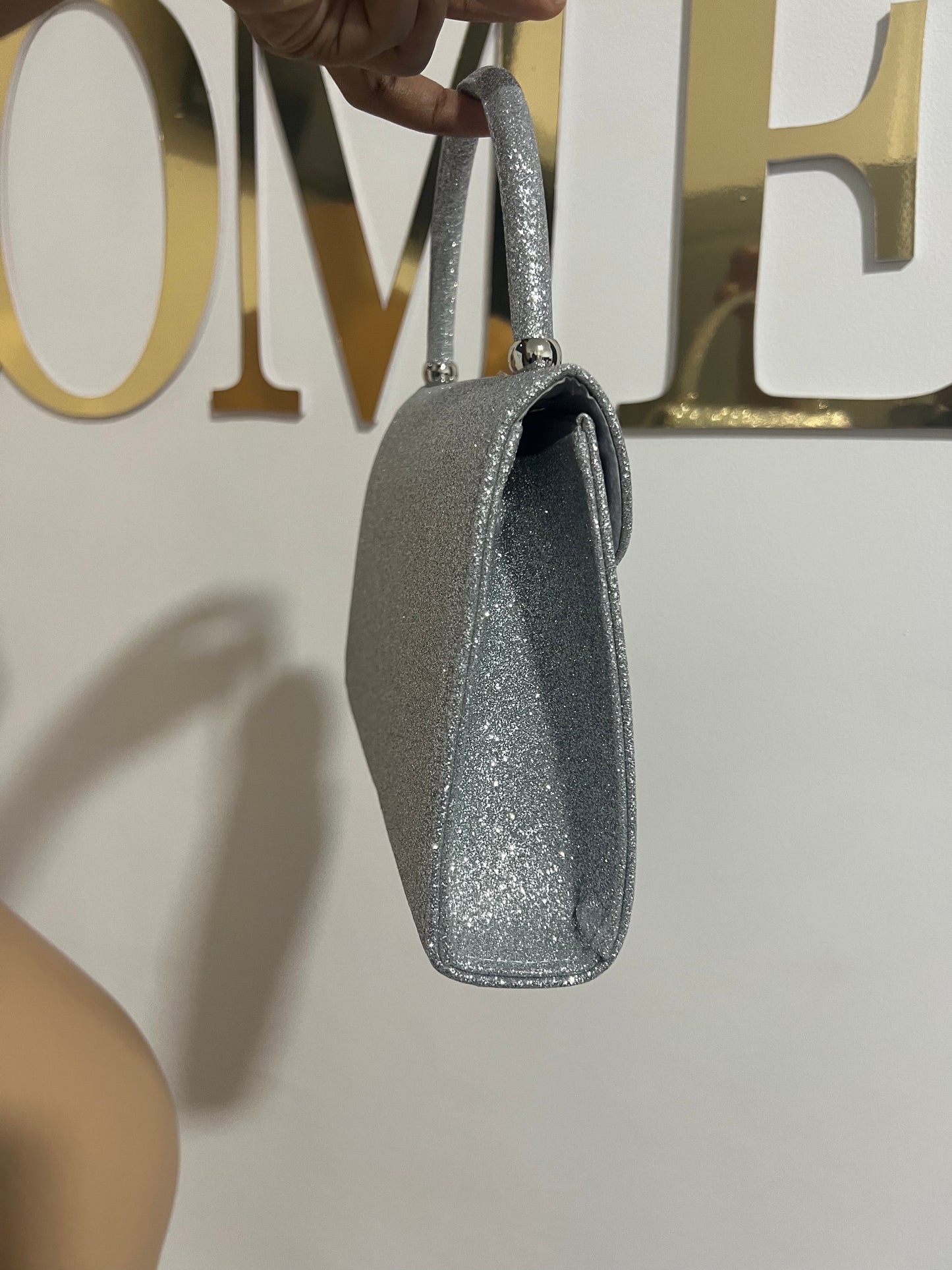 Bow Sprinkles Bag (Silver)