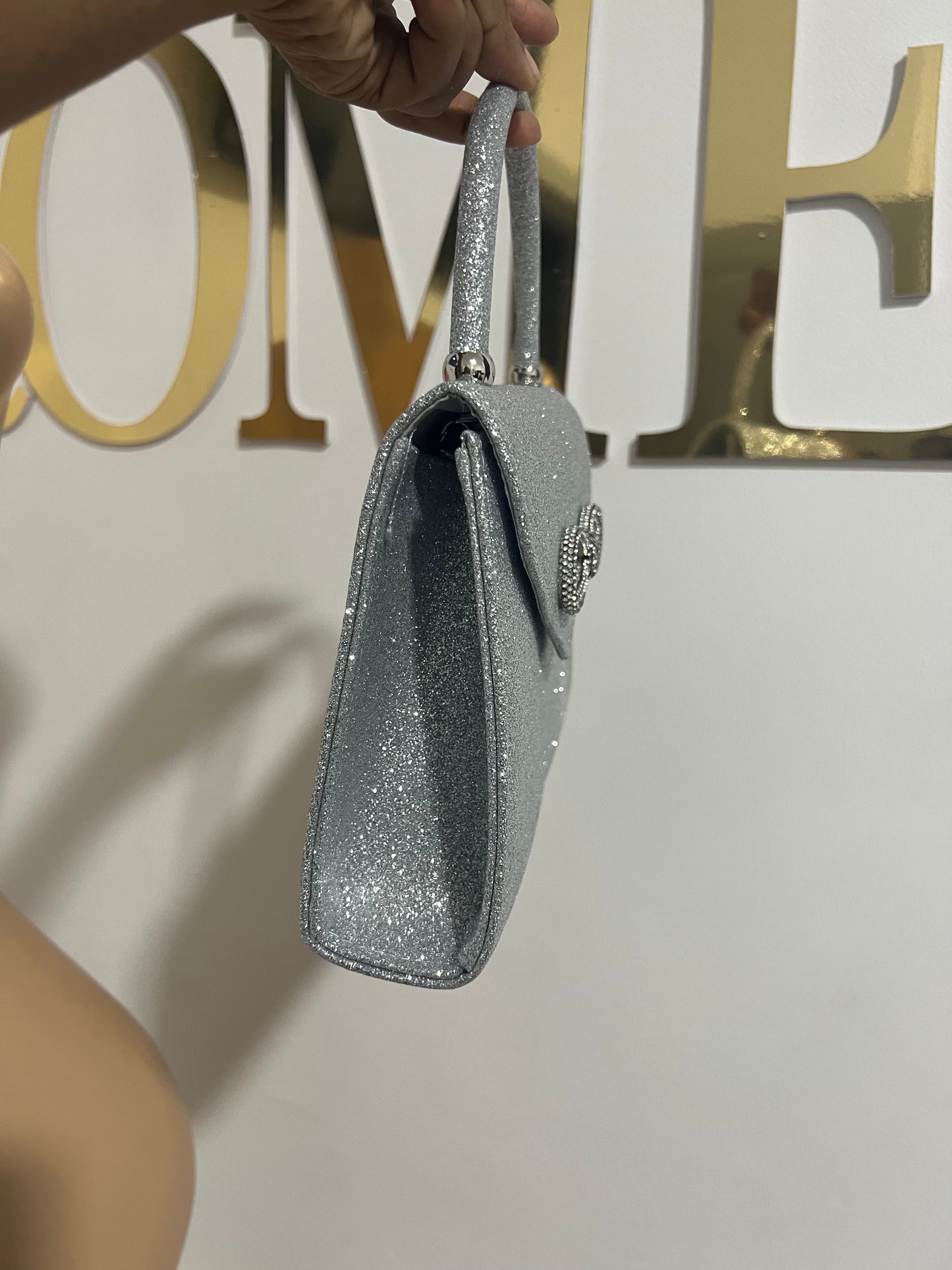 Bow Sprinkles Bag (Silver)