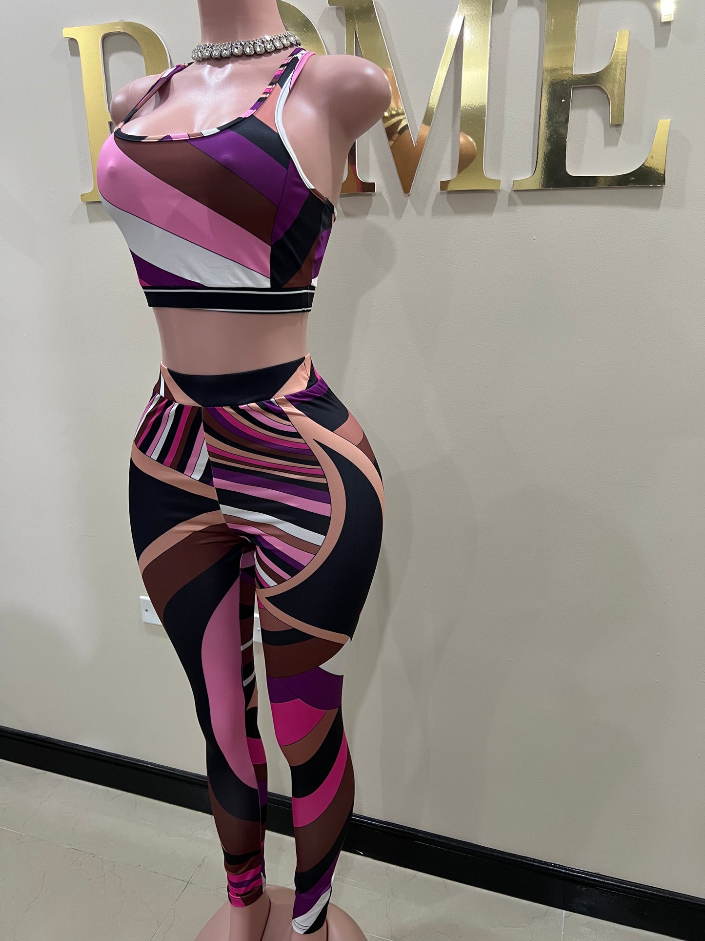 Dream Tights Pants Set (Pink)