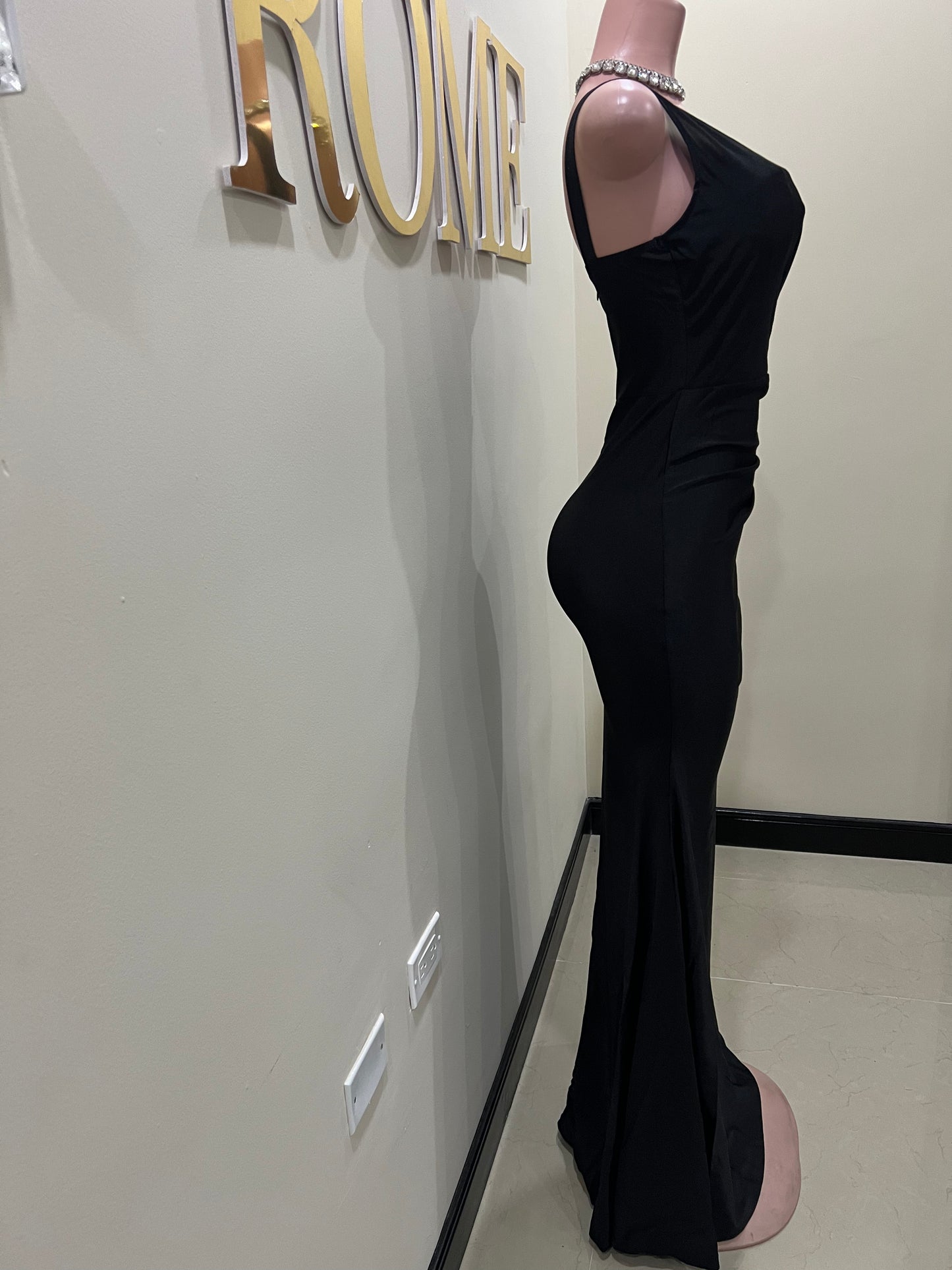 Kerry One Strap Dress (Black)