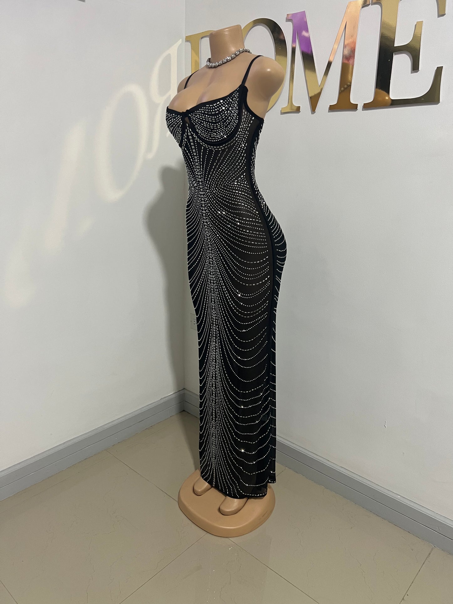 Gianna Medusa Dress (Black)
