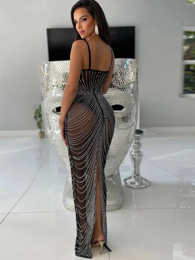 Gianna Medusa Dress (Black)