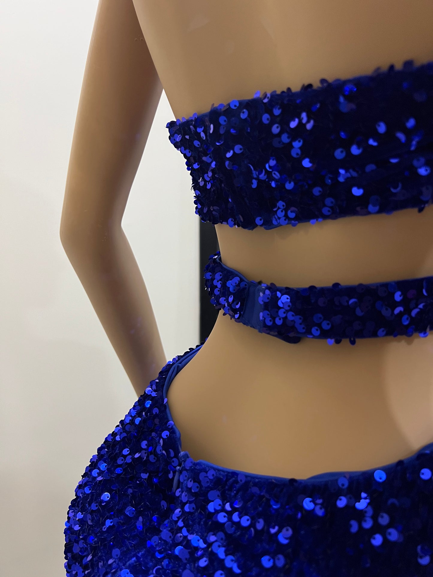 Anna Glam Dress (Blue)