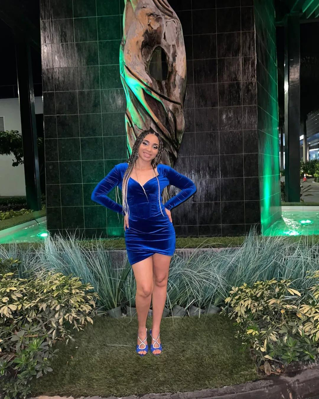 Adele Sweetheart Dress (Blue)