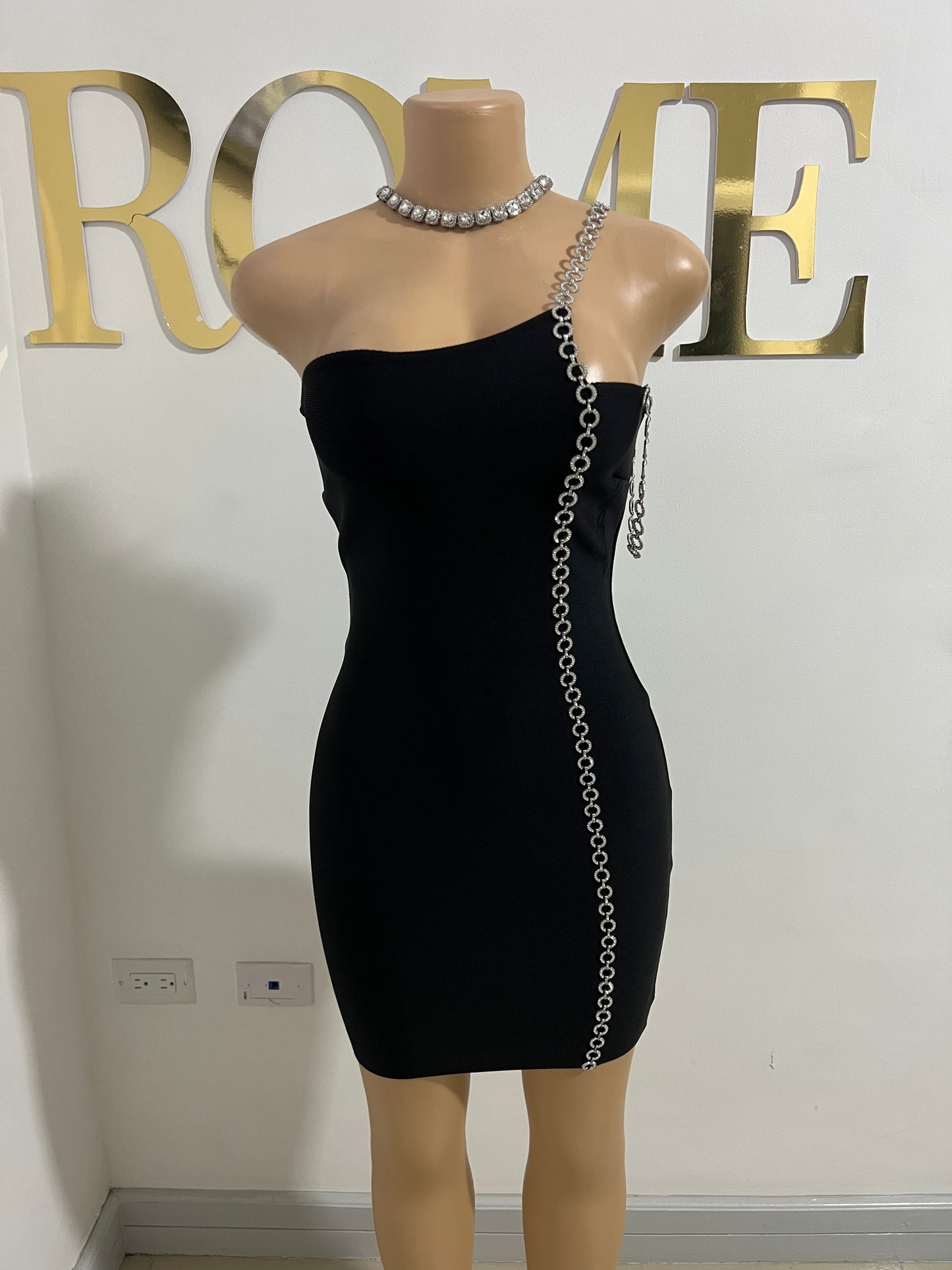 Tamir Glam Bandage Dress (Black)