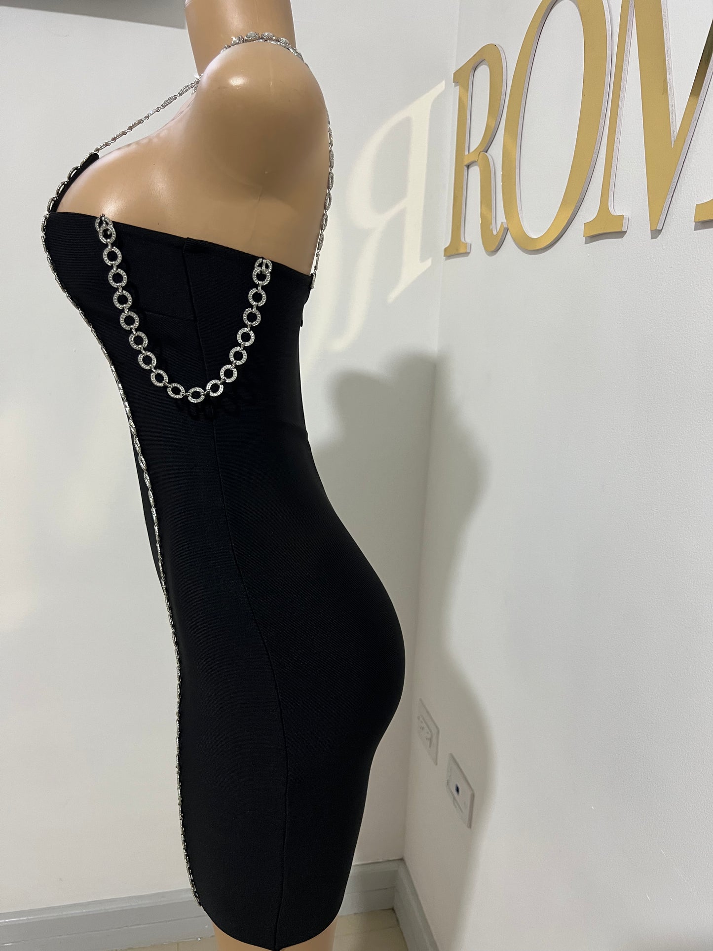 Tamir Glam Bandage Dress (Black)