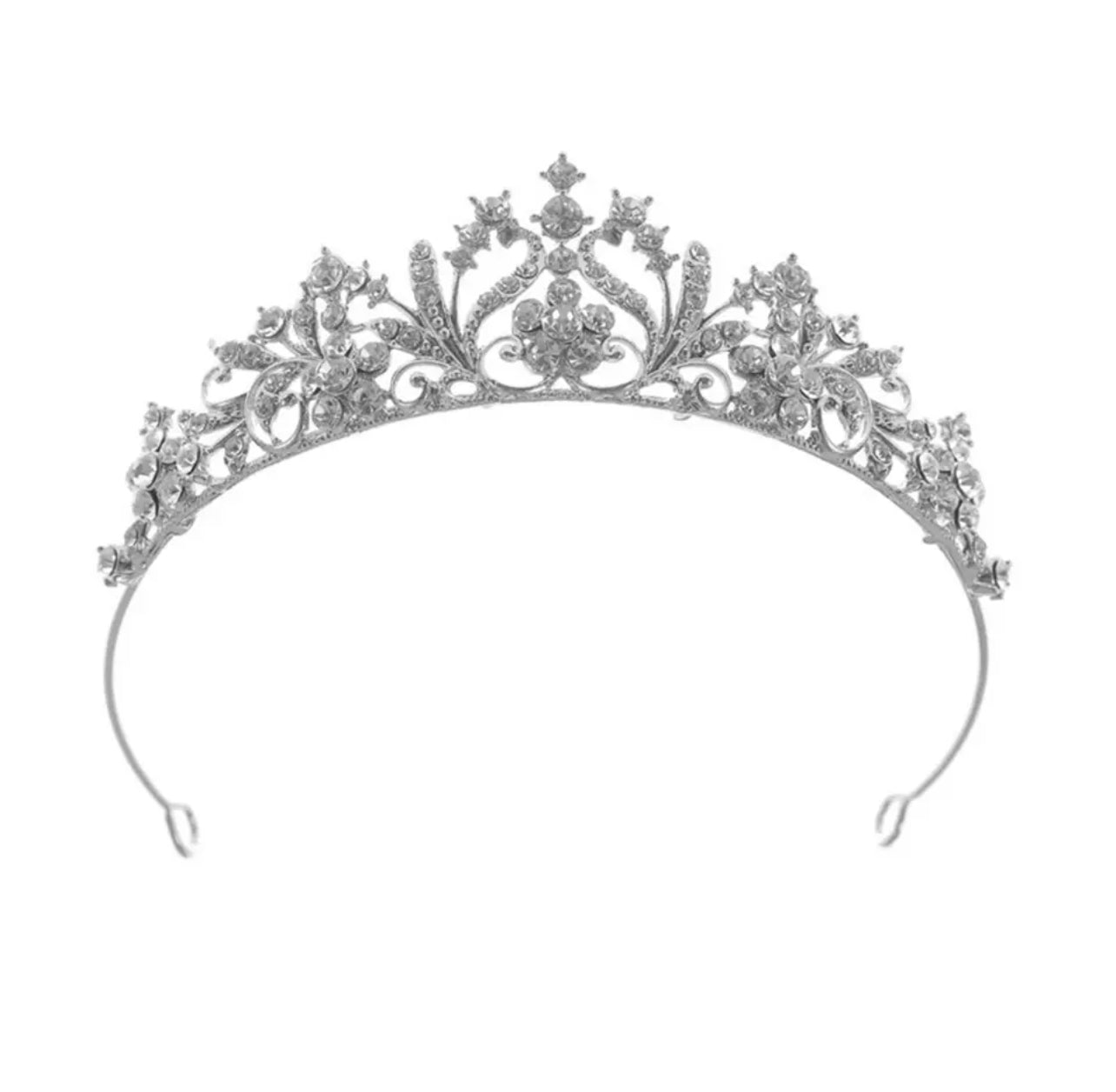 Cherri Crystal Tiara (Silver)