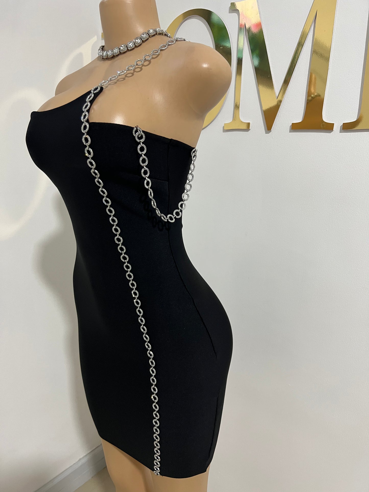 Tamir Glam Bandage Dress (Black)