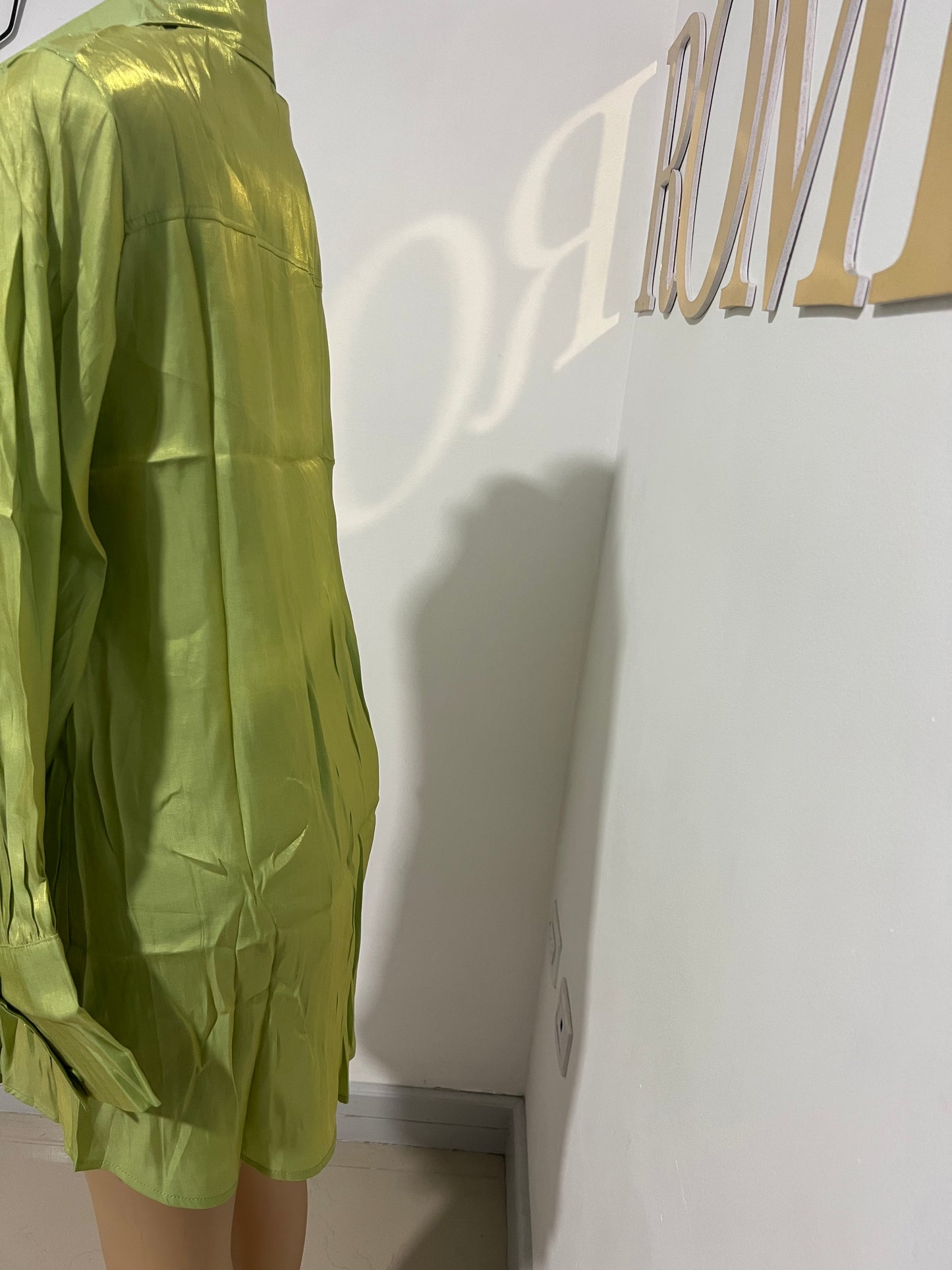 Claire Shirt Dress (Green)