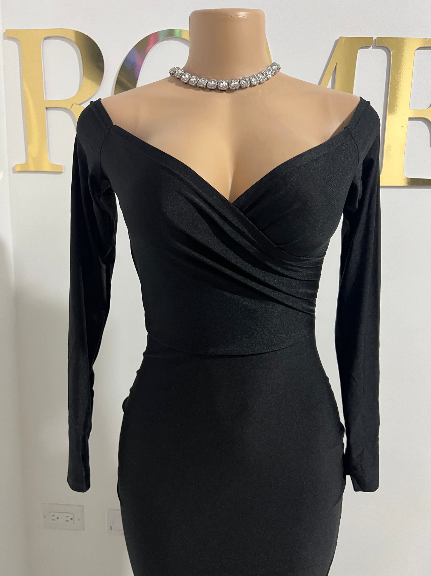 Kerry Long Sleeve Dress (Black)