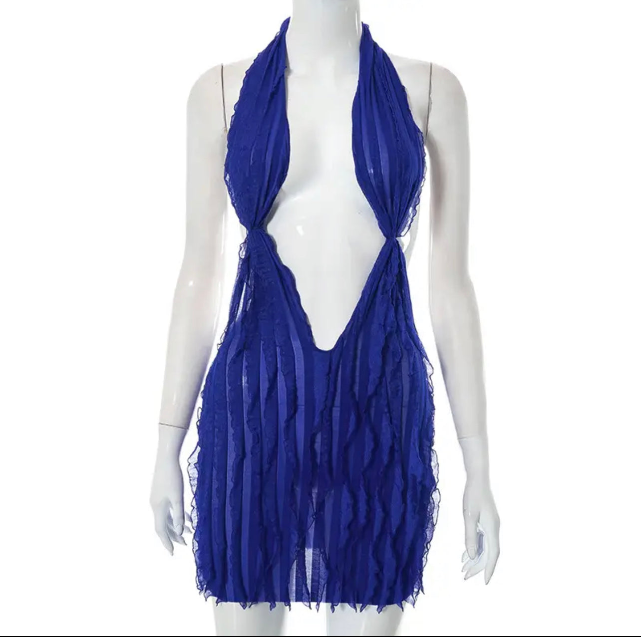 Lily Mini Dress (Blue)