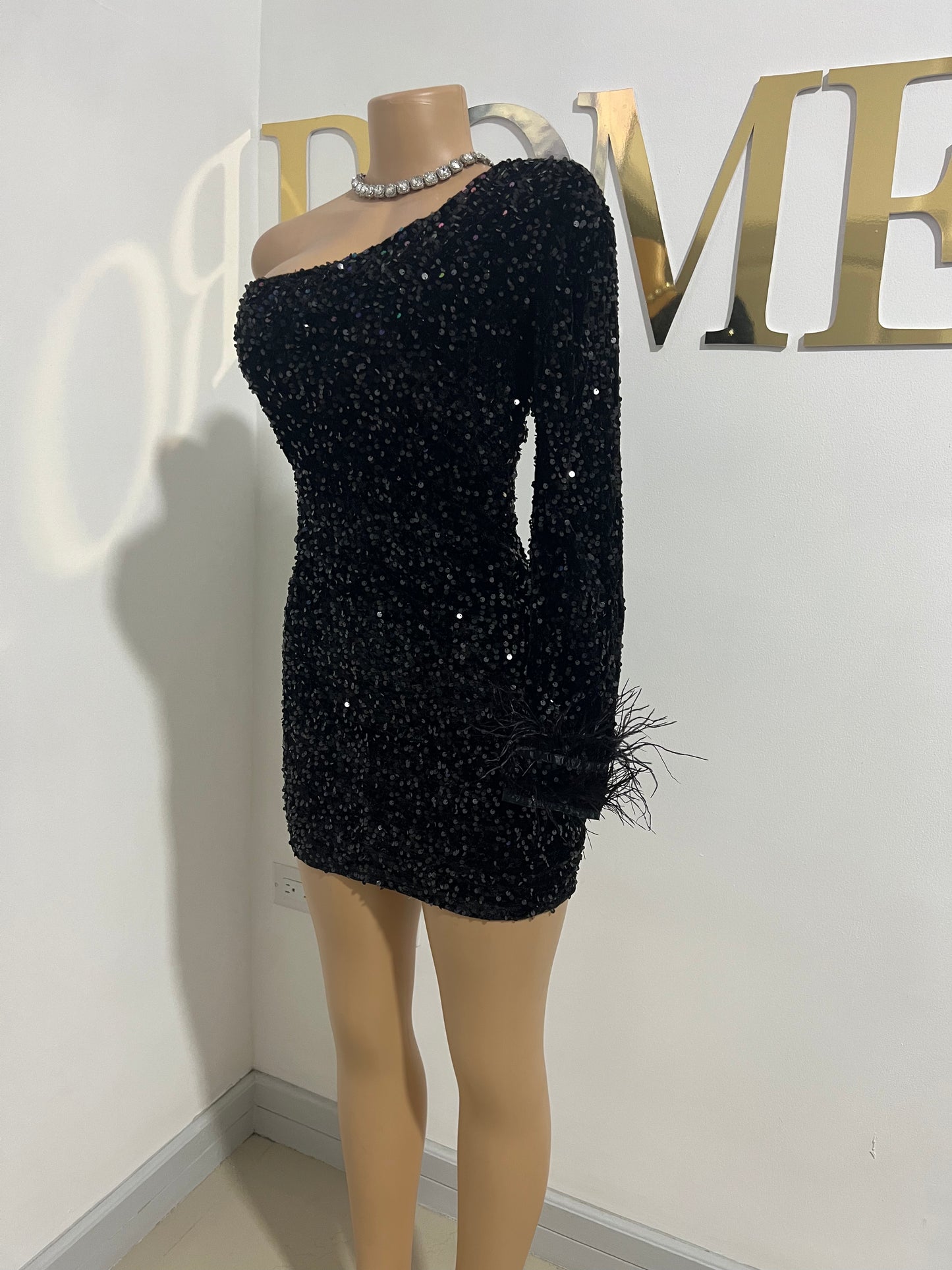 Holly Mini Dress (Black)