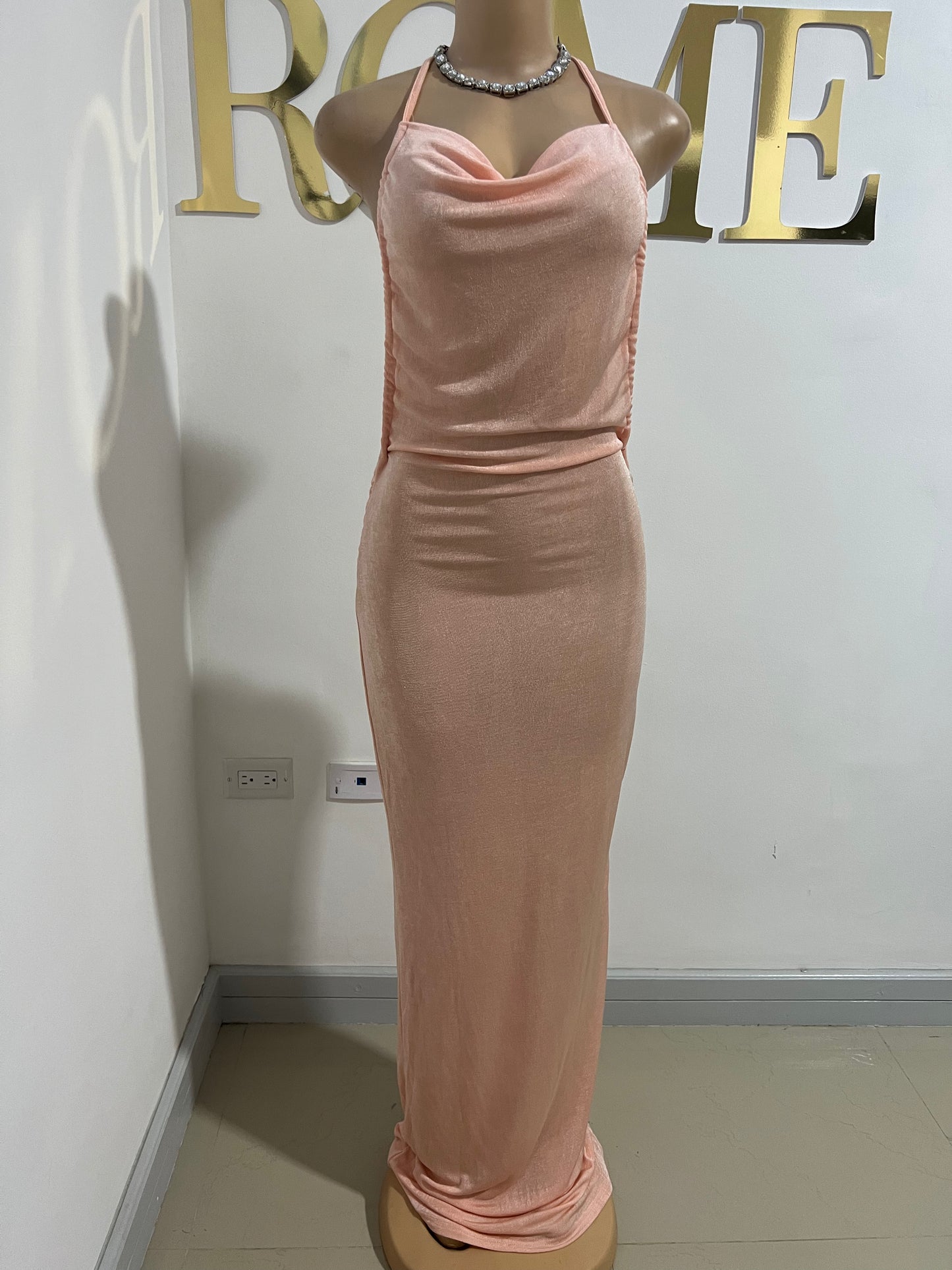 Carey Princess Dress (Peach)