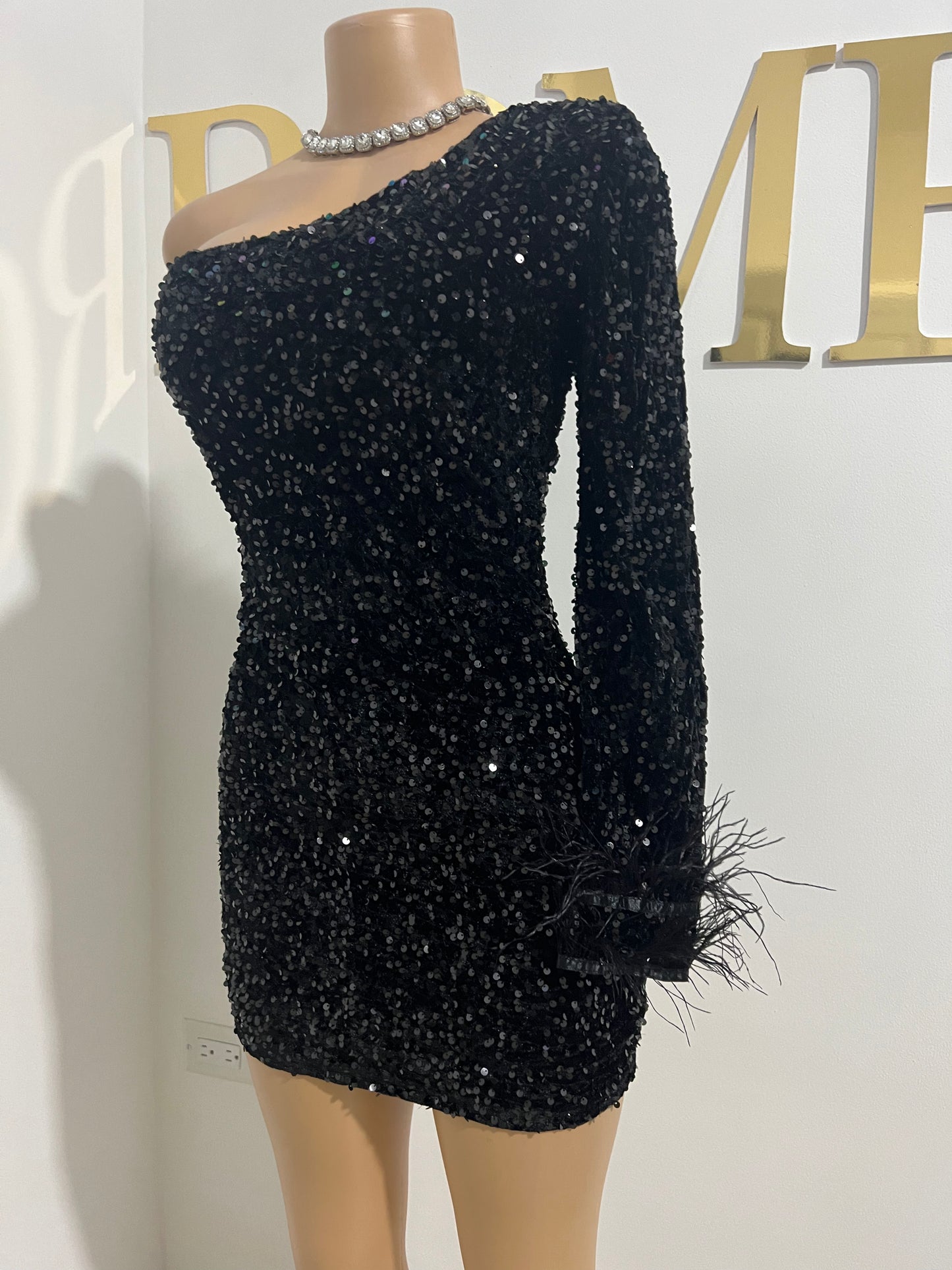 Holly Mini Dress (Black)