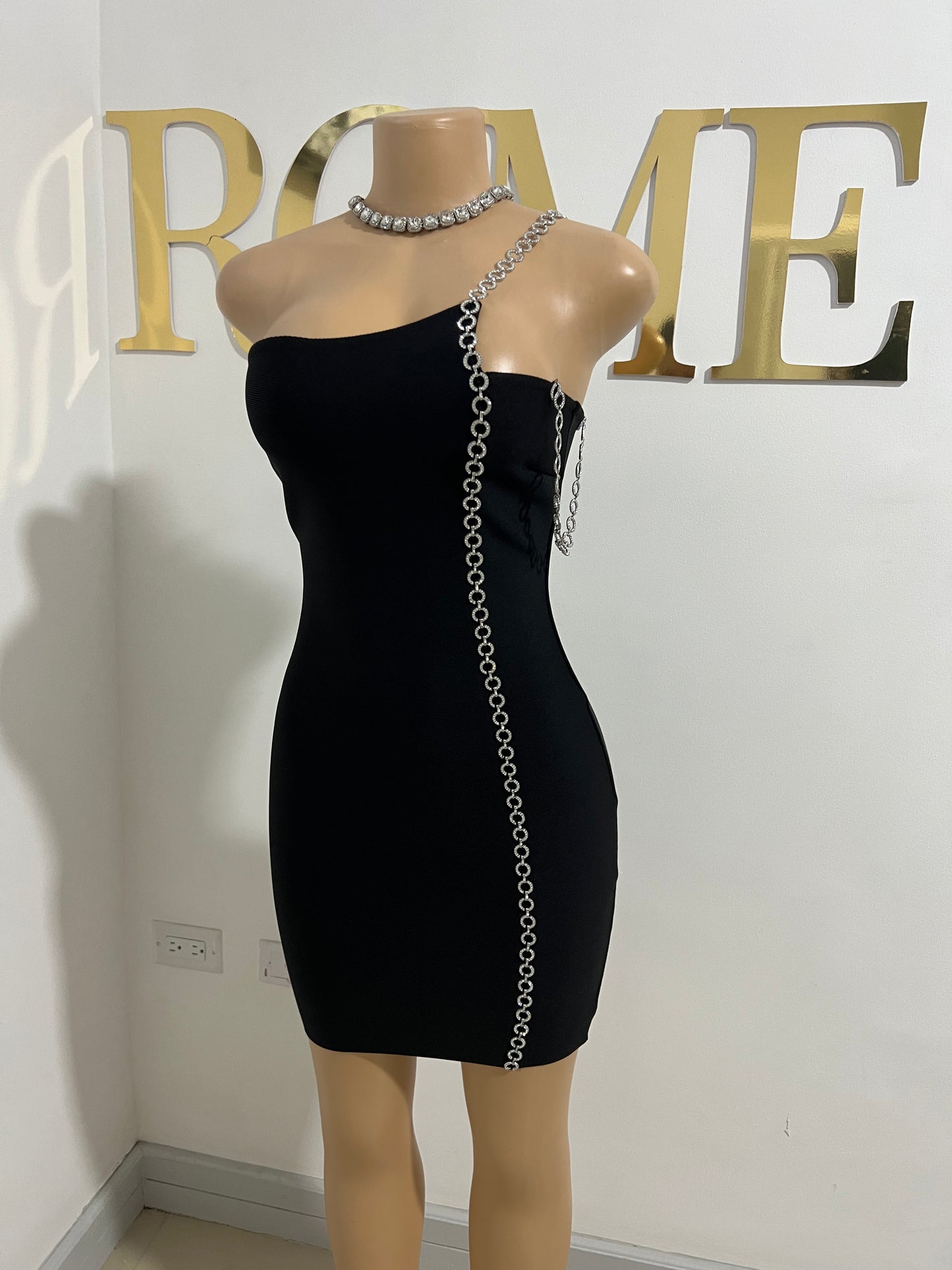 Tamir Glam Bandage Dress (Black)