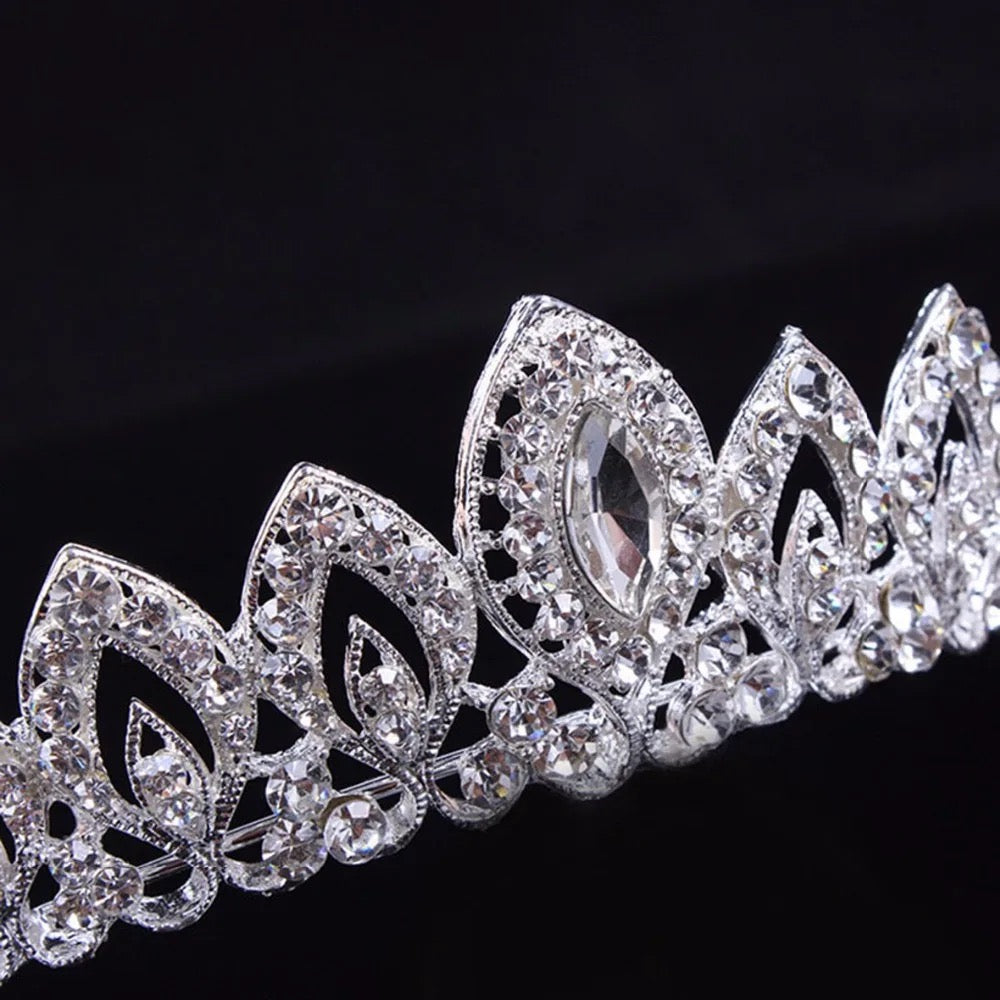 Anna Crystal Tiara (Silver)