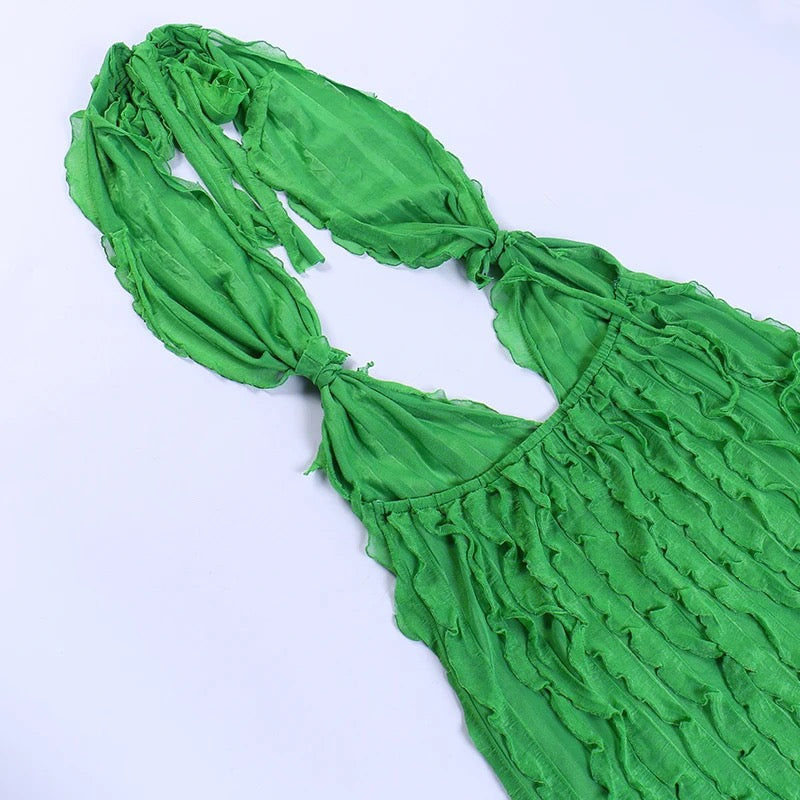 Lily Mini Dress (Green)