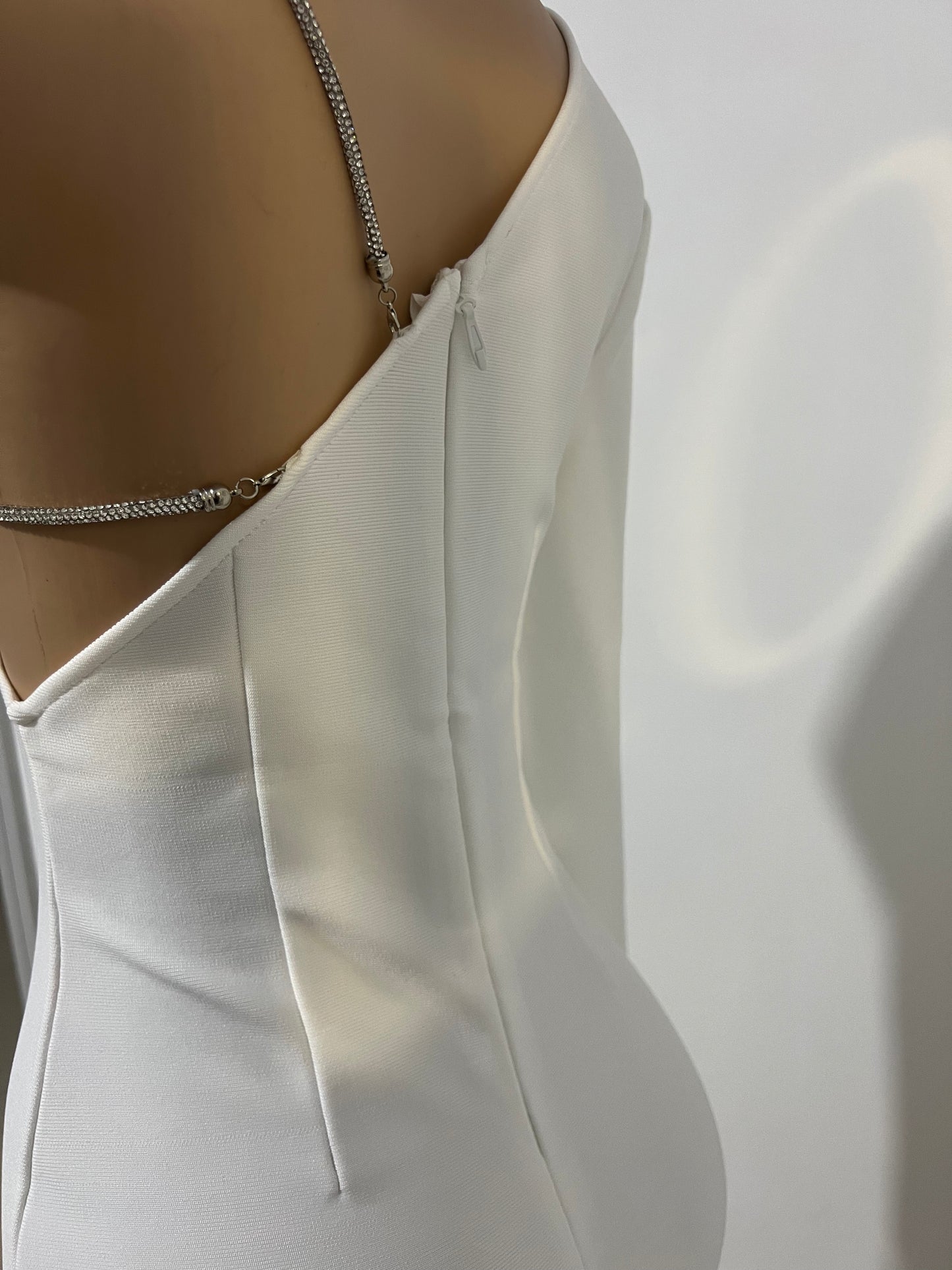 Milan Glam Bandage Dress (White)