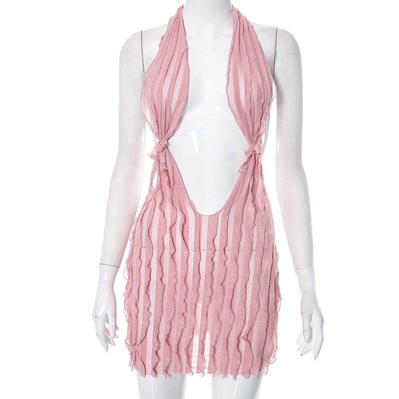Lily Mini Dress (Light Pink)