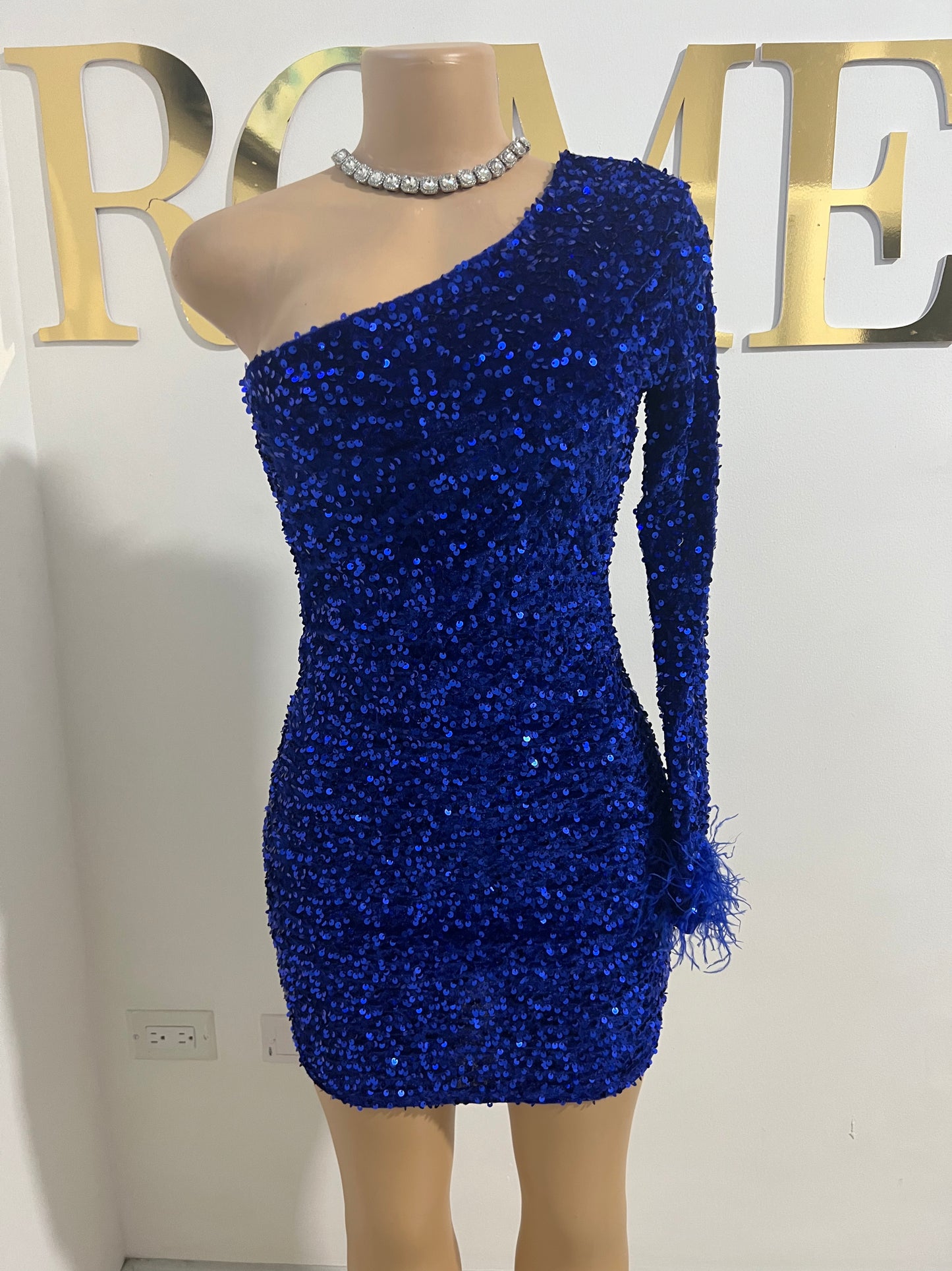 Holly Mini Dress (Blue)