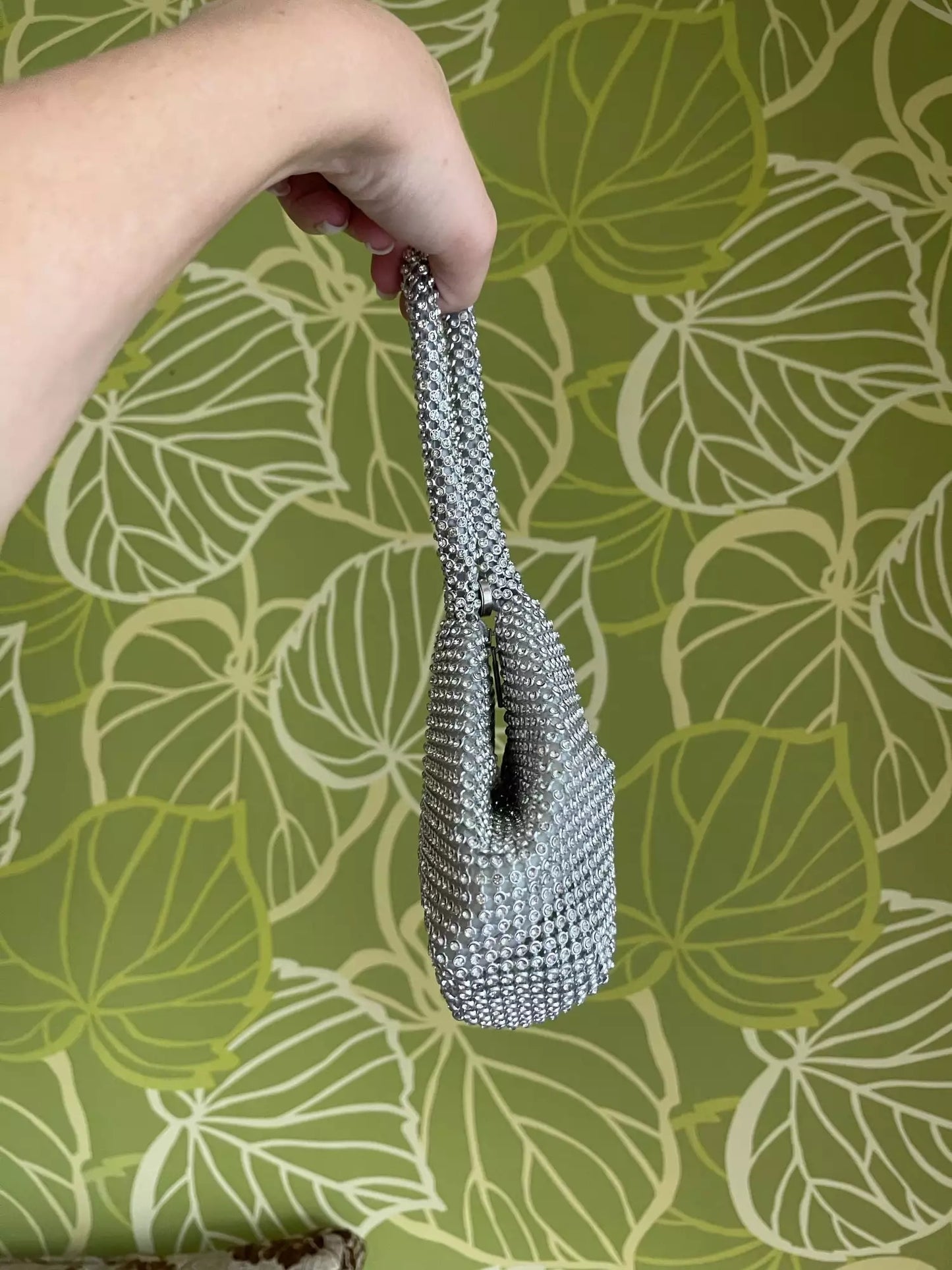 Jade Crystal Bag (Silver)