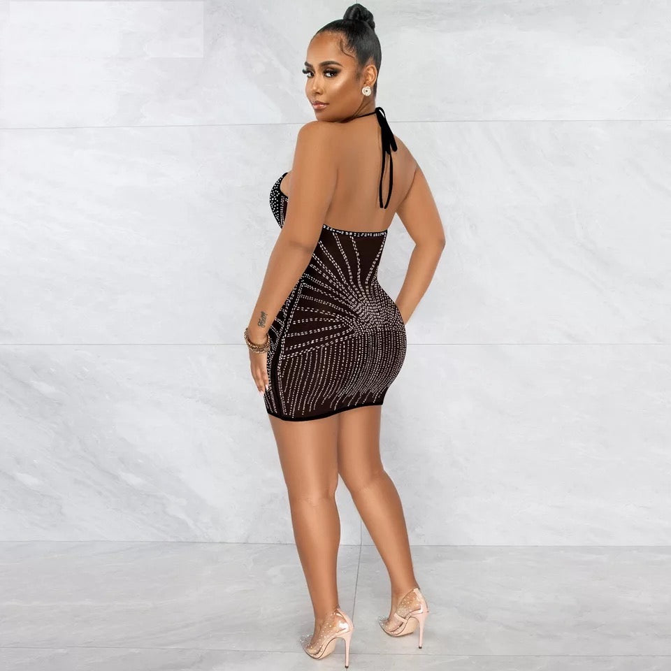 Medusa Mini Dress (Nude)