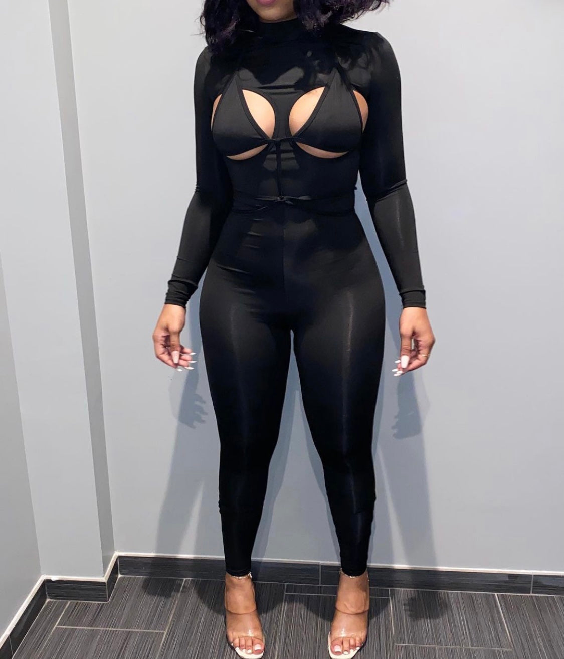Baddie Spacewalker Jumpsuit (Black)