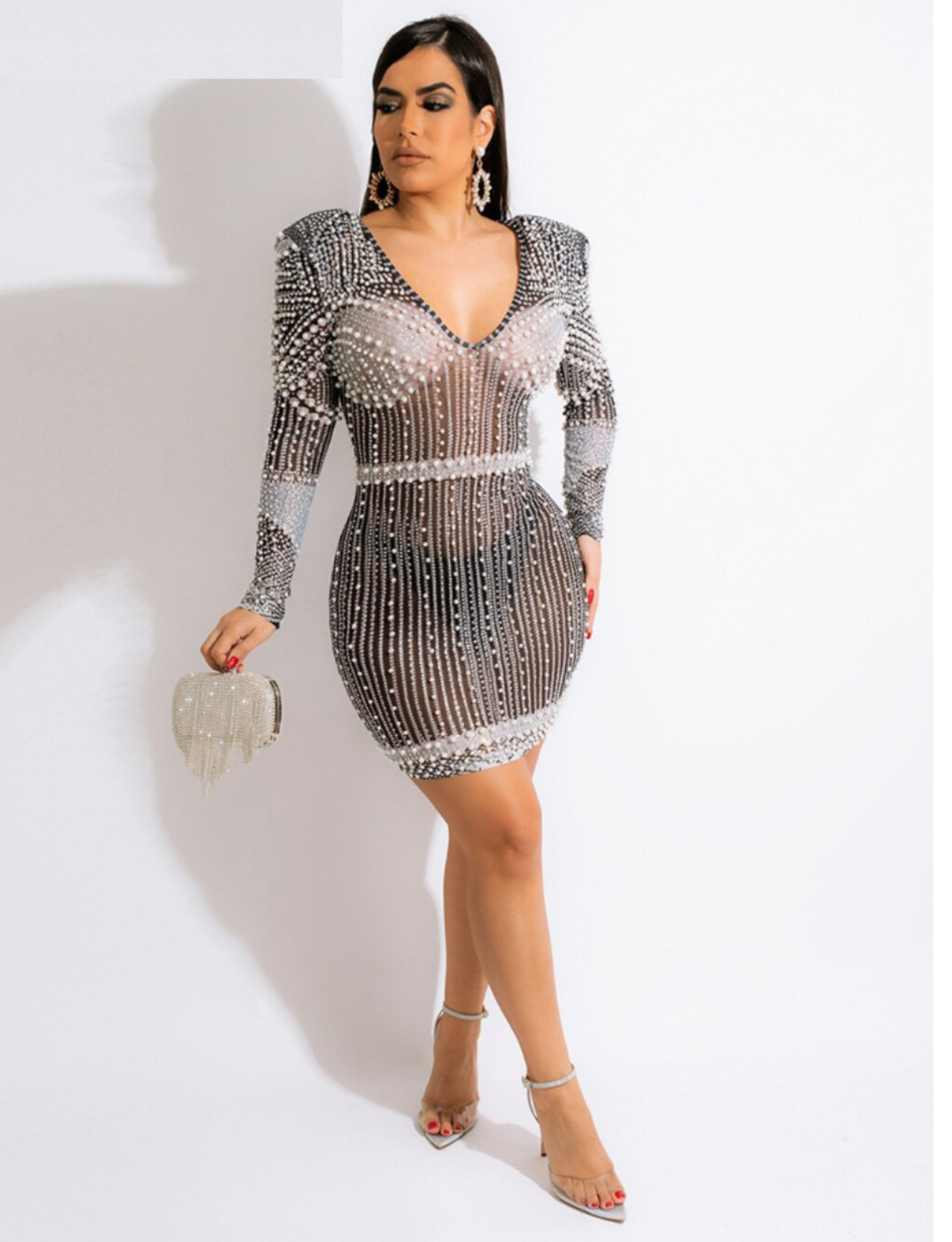 Charlotte Pearl Dress (Nude)