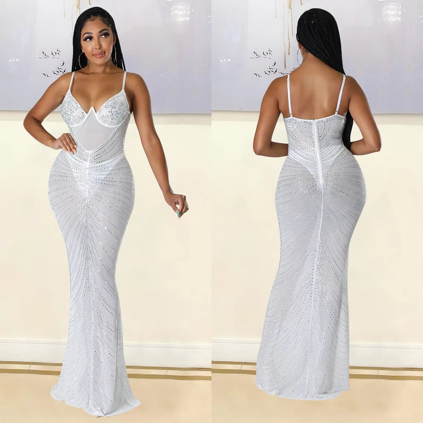 Medusa Dress 2 (White)