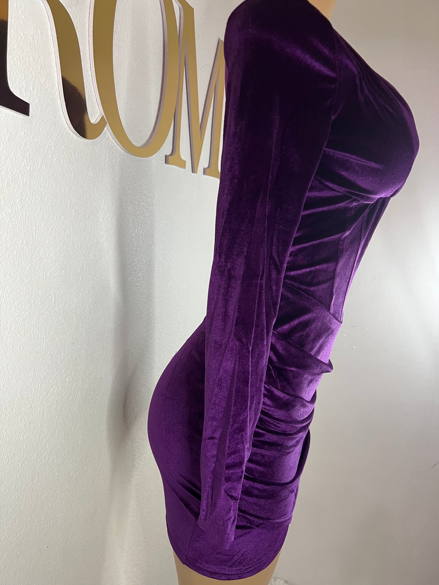 Adele Sweetheart Dress (Purple)