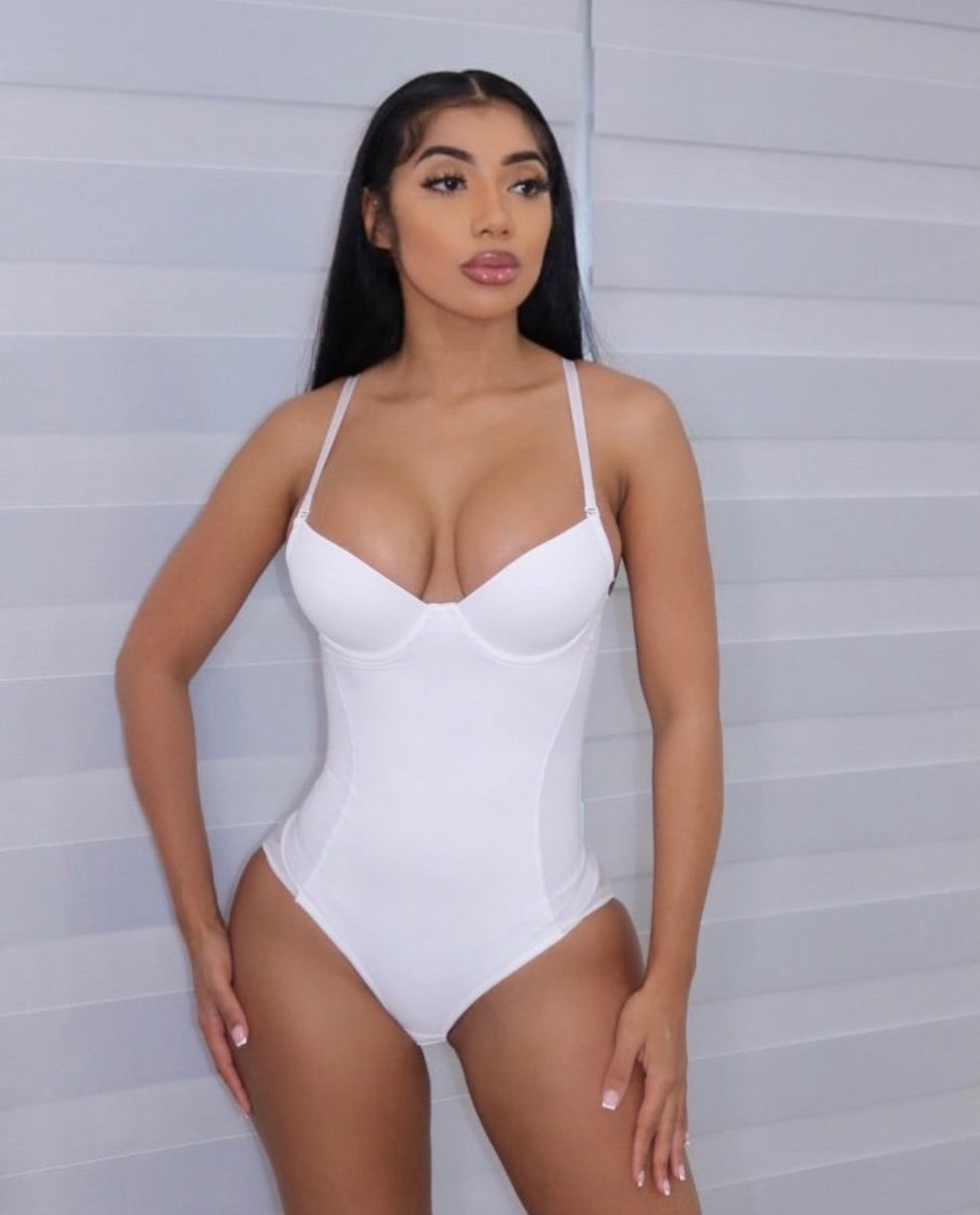 Shapewear Lingerie Bodysuit (Pink)