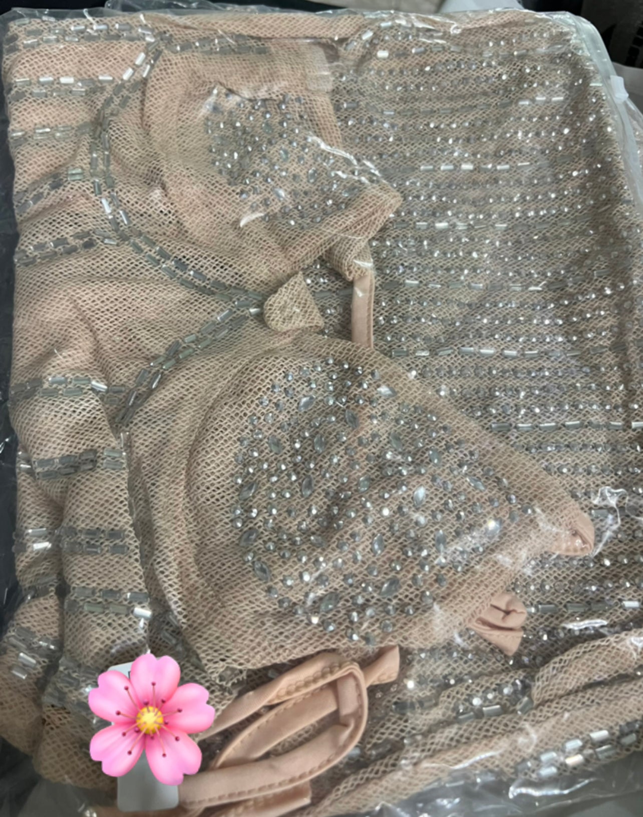 Medusa Mini Dress (Nude)