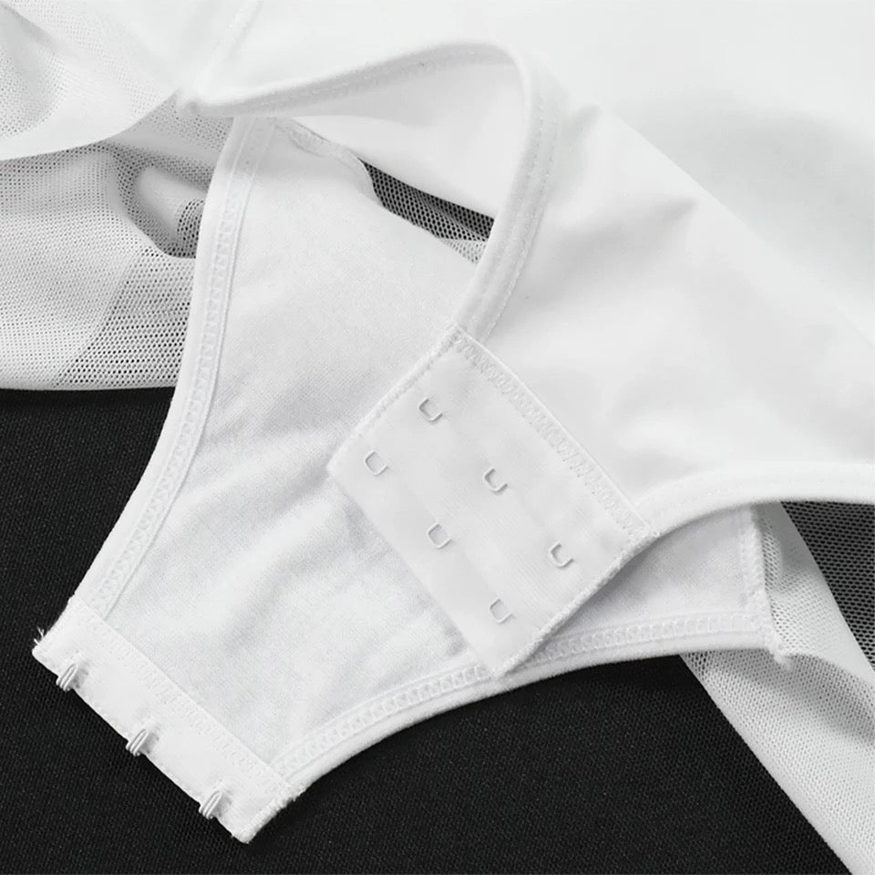 Shapewear Lingerie Bodysuit (White)