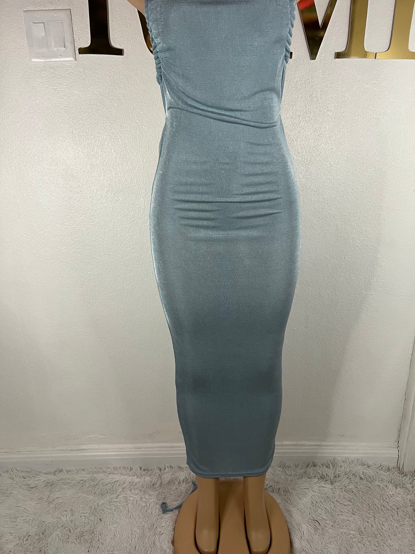 Carey Vibe Dress (Ash Blue)