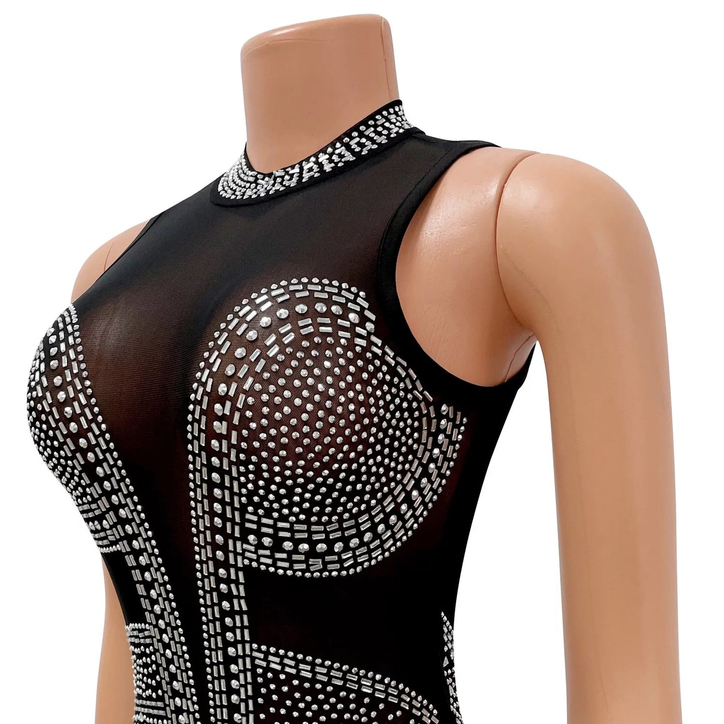 Athena Crystal Dress (Red)