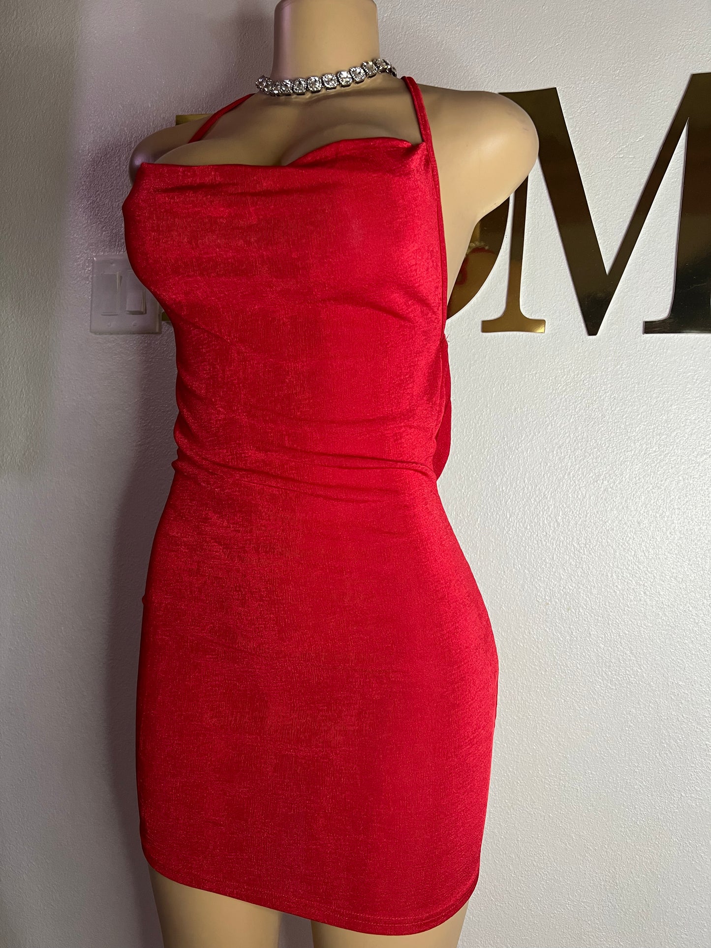 Carey Short Dress (Red)