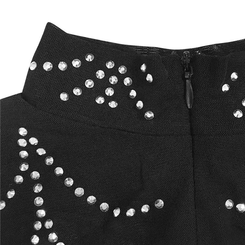 Ariana Grand Dress (Black & Silver)