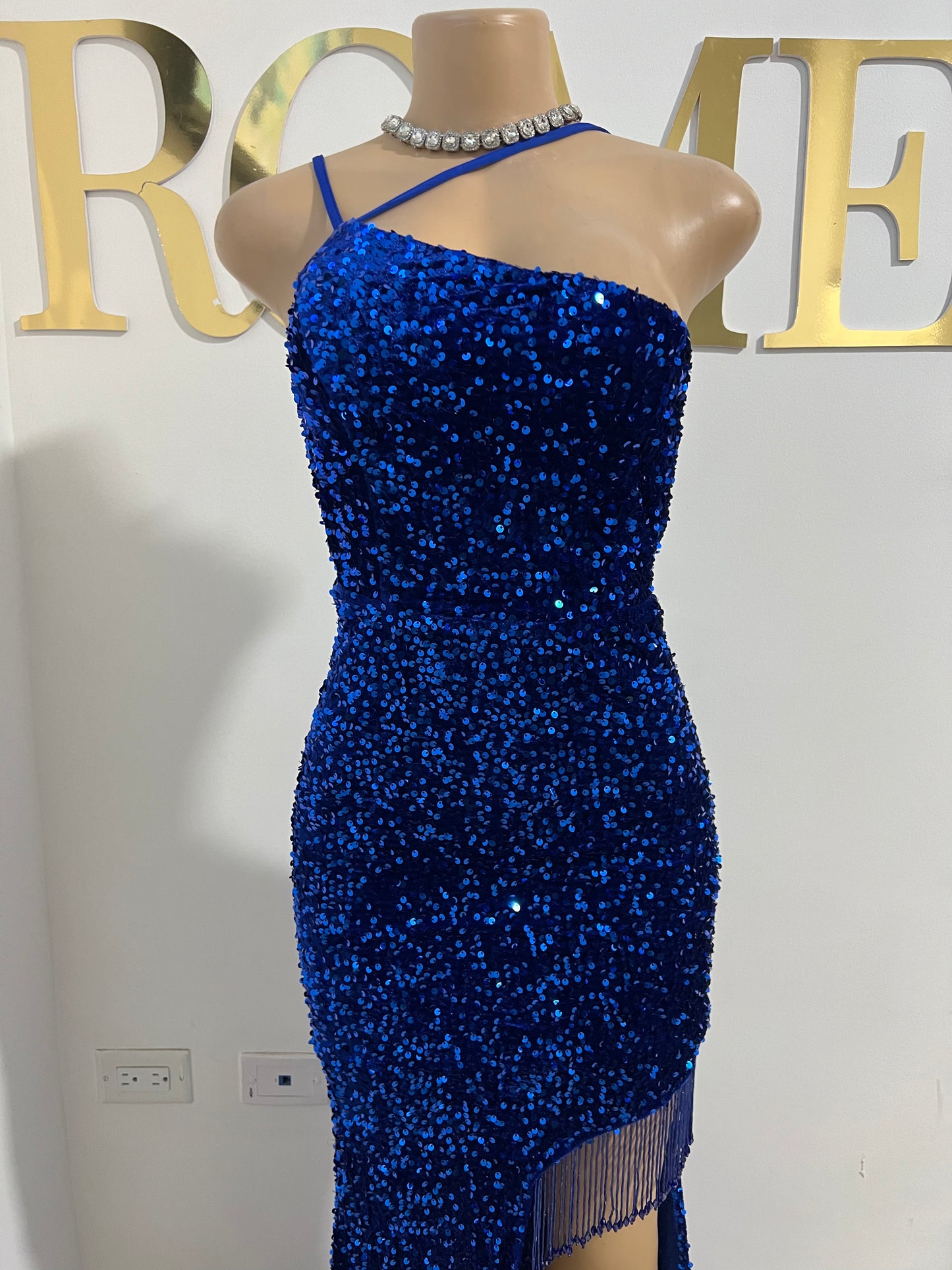 Kayan Glam Dress (Blue)