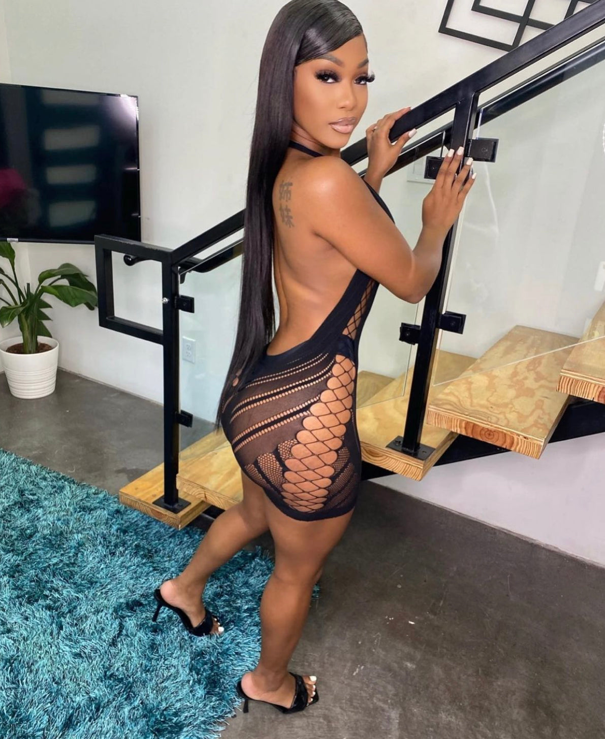 Tami Lingerie Dress (Black)