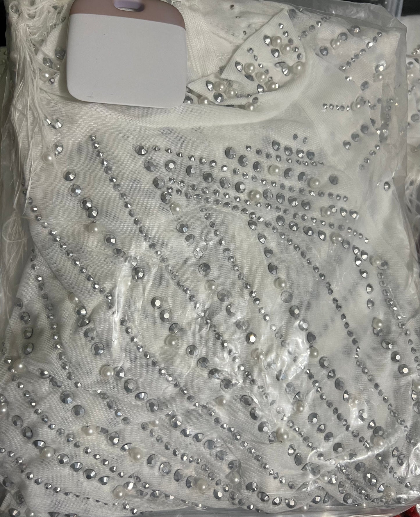 Ellie Feather Dress (White)