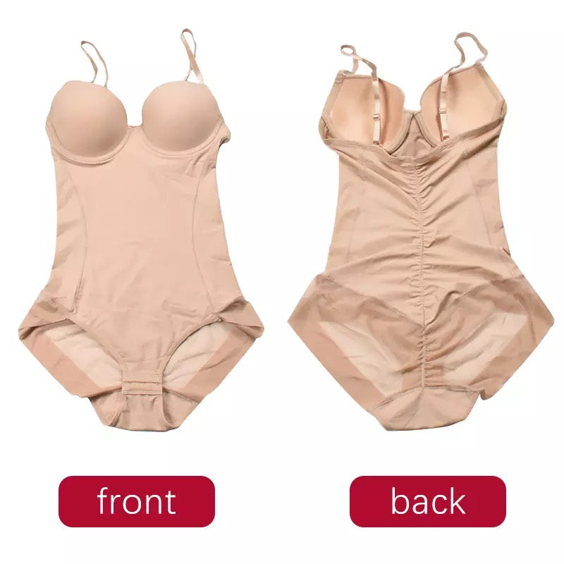 Shapewear Lingerie Bodysuit (Brown)