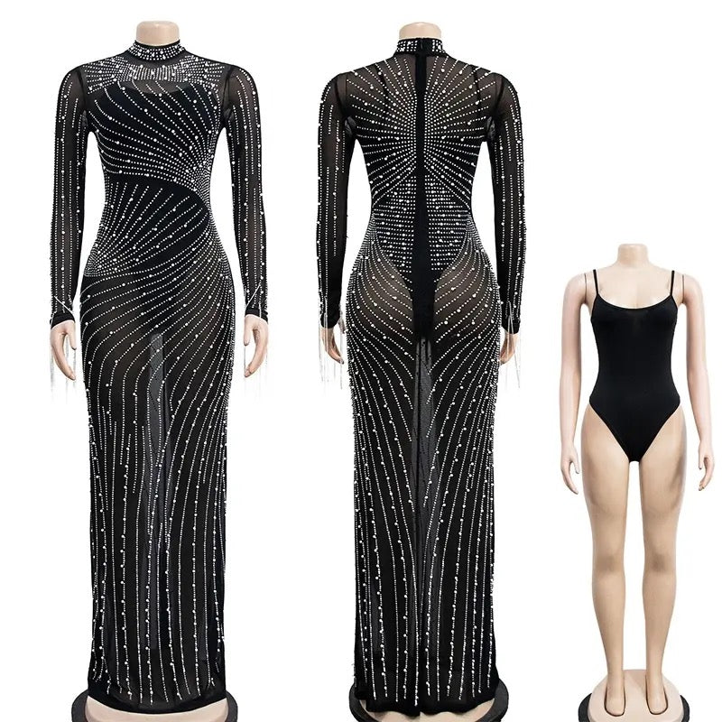 Ellie Long Dress (Black)