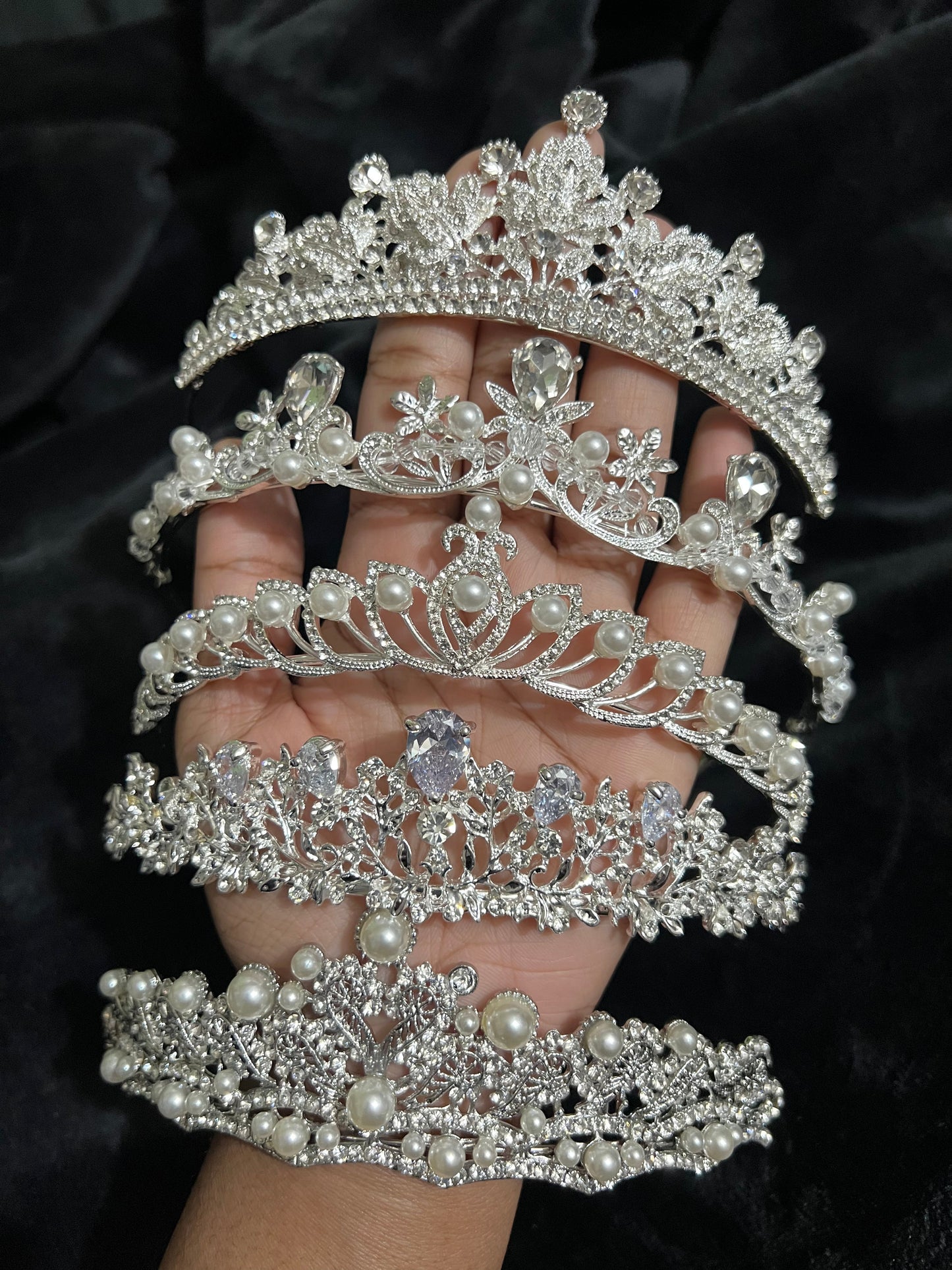Pearl Crystal Tiara C