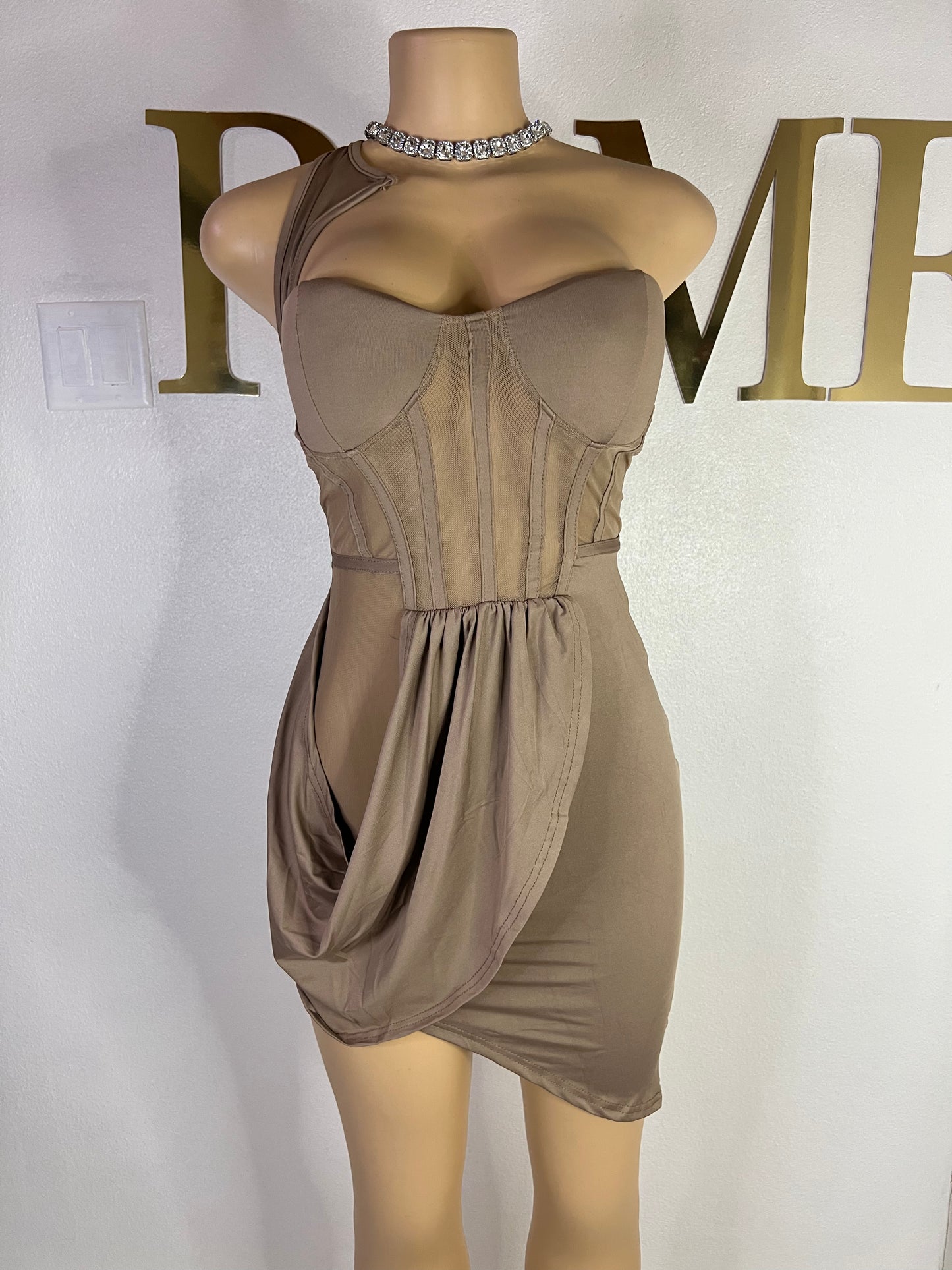 Ciara Dress (Brown)