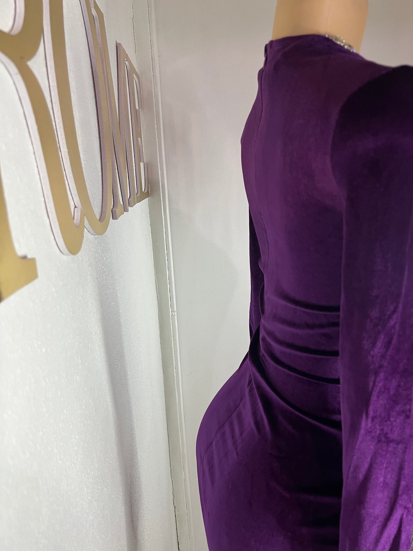 Adele Sweetheart Dress (Purple)