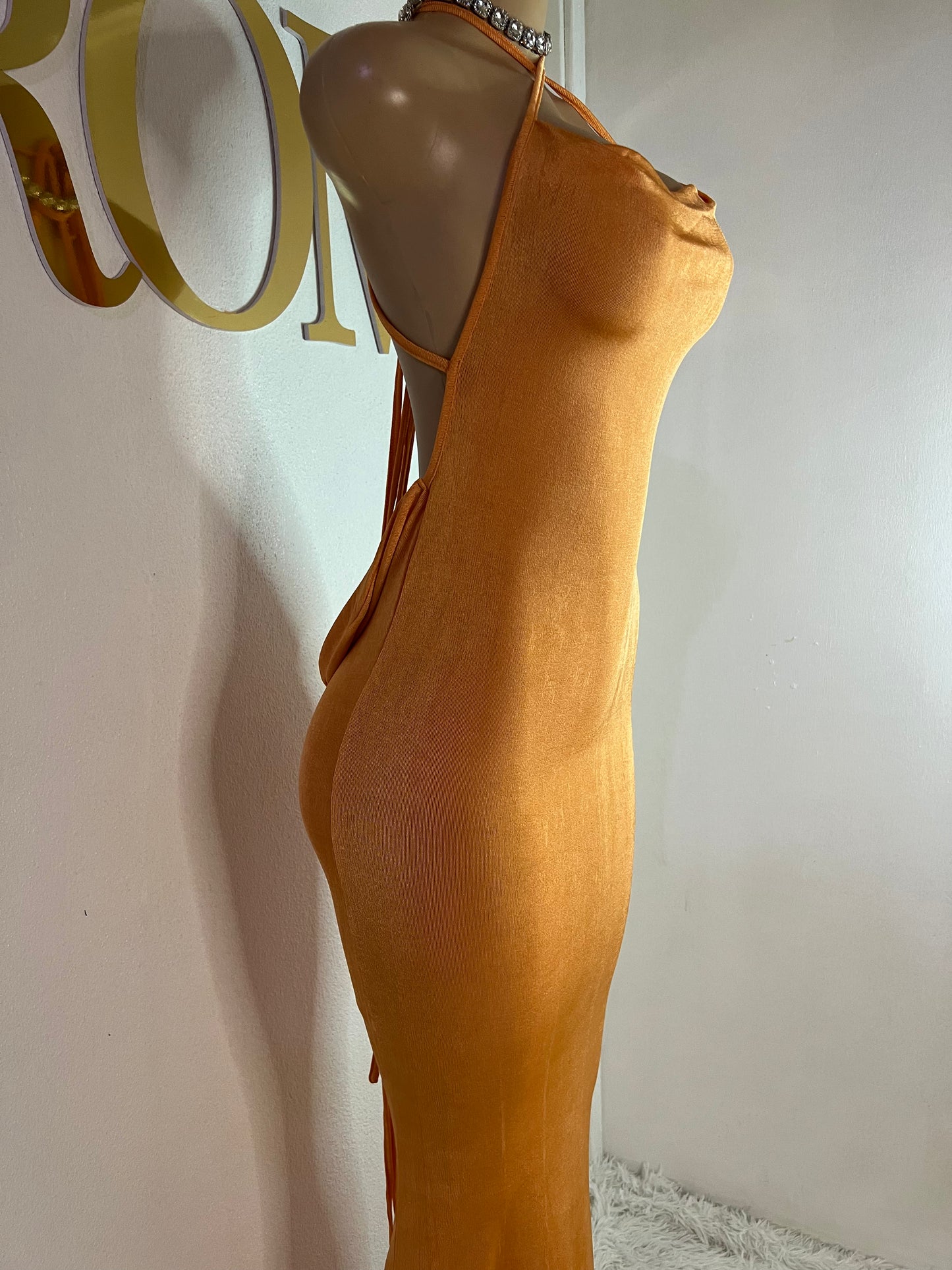 Carey True Dress (Orange)